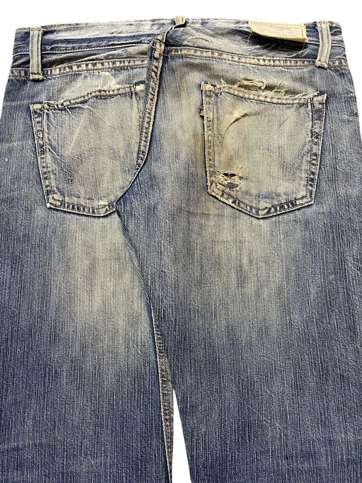 Edwin Vintage Japan Edwin 502 Faded Wash Distressed Loose Jeans Size US 32 / EU 48 - 6 Thumbnail