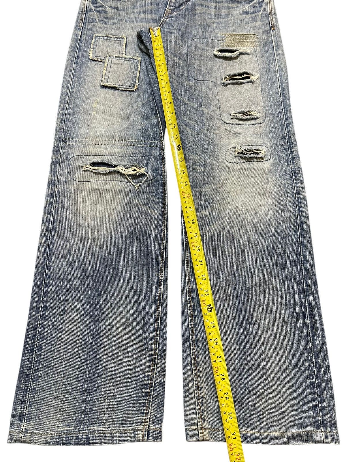 Edwin Edwin XV Exclusive Vintage Faded Distressed Loose Jeans Size US 33 - 14 Thumbnail