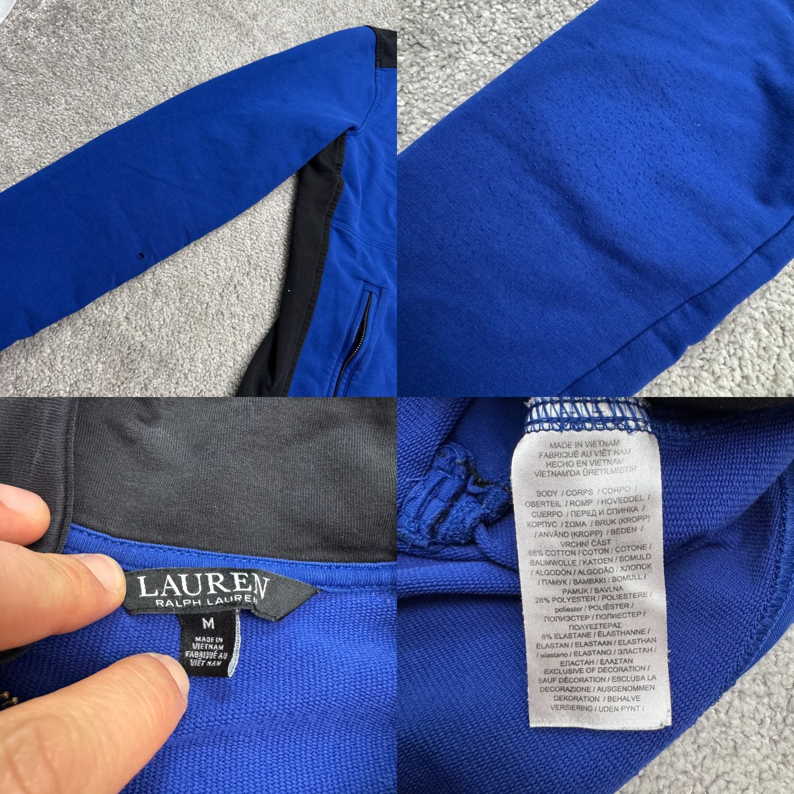Ralph Lauren Lauren Ralph Lauren Women's Jacket Medium Blue Black Full Zip Casual All Seasons Vintage No Size M / US 6-8 / IT 42-44 - 8 Thumbnail