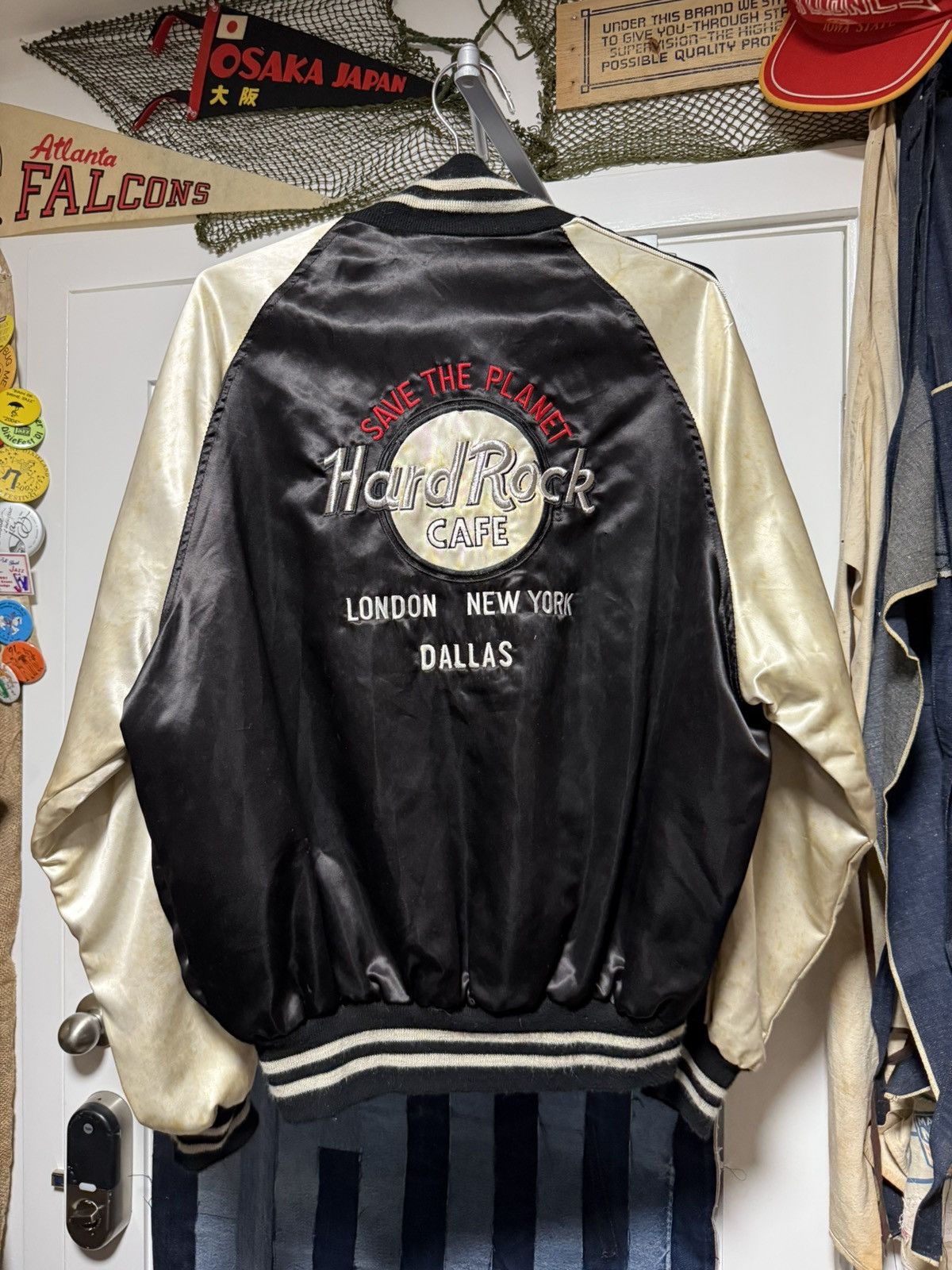 Vintage Vintage Rare Hard Rock Cafe A Stormin Norman Satin Jacket Size US L / EU 52-54 / 3 - 1 Thumbnail