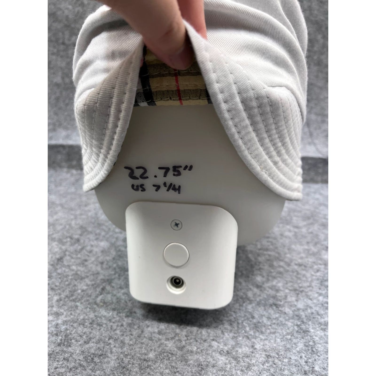 Omega Bucket Hat Adult One Size White Beige Plaid Cotton Reversible Size ONE SIZE - 7 Thumbnail