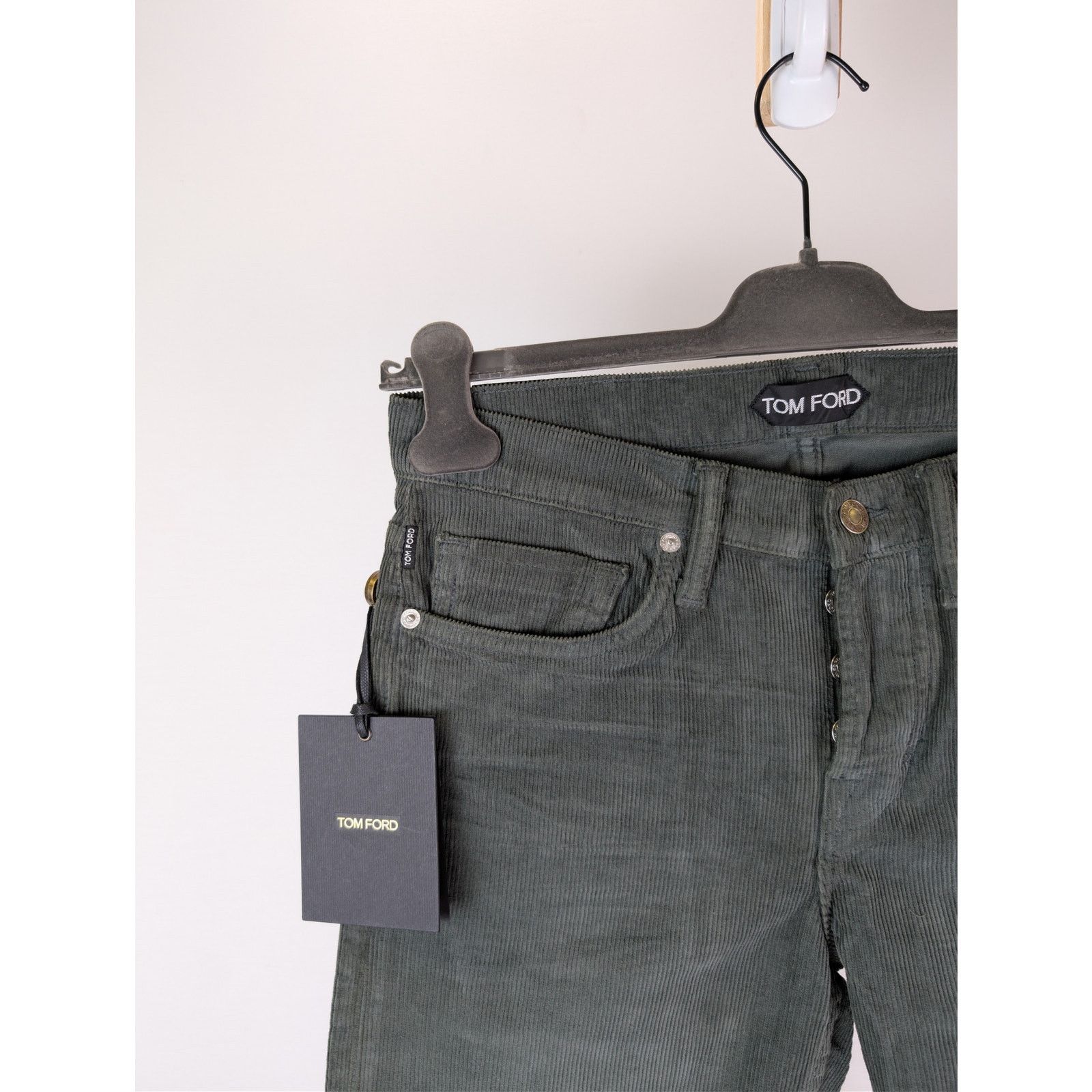 Tom Ford o1rshd1 Slim Fit Denim Jeans in Slate Green Size US 30 / EU 46 - 6 Thumbnail