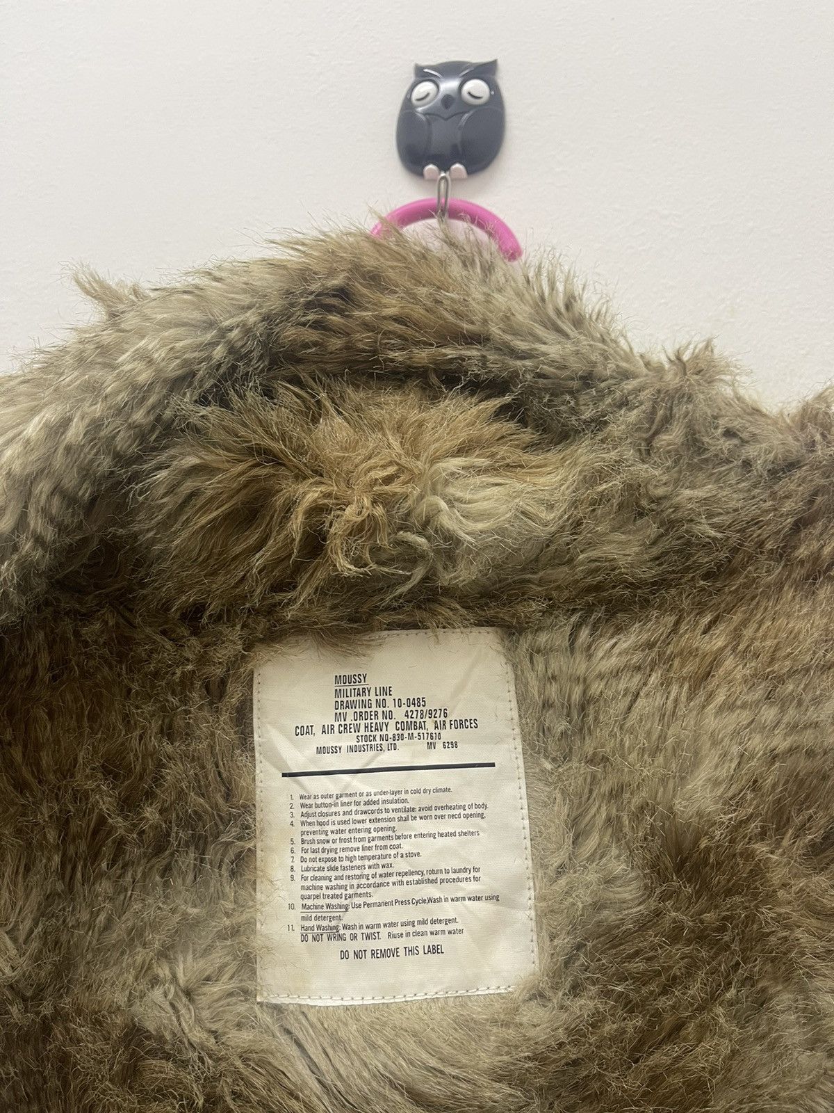 MOUSSY Vintage MOUSSY Fur Military Air Crew Heavy Combat Air Force Size US S / EU 44-46 / 1 - 5 Thumbnail