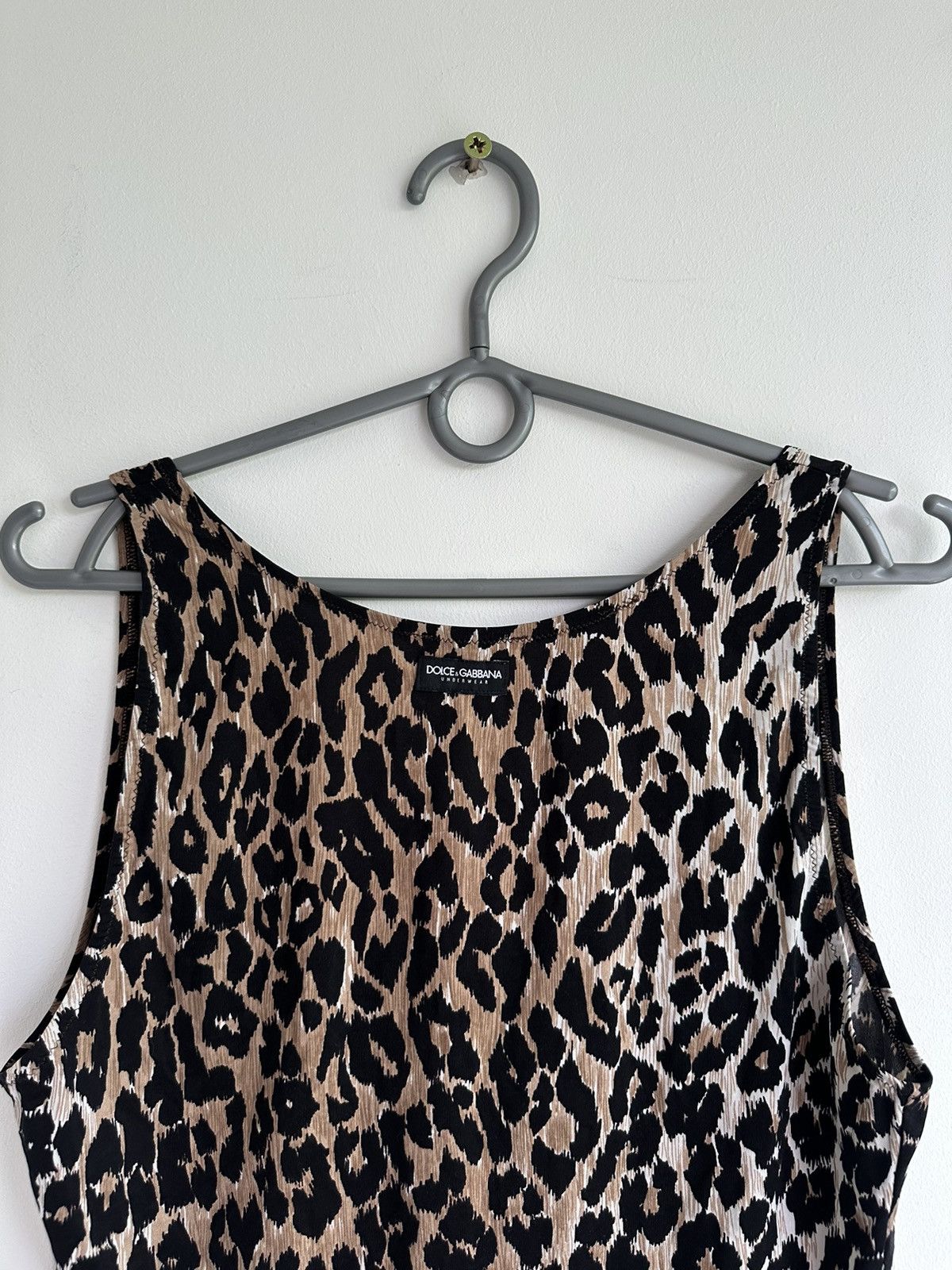 Dolce & Gabbana 00s Dolce & Gabbana Leopard Print Stretch Tank Top Size M/L Size M / US 6-8 / IT 42-44 - 6 Thumbnail