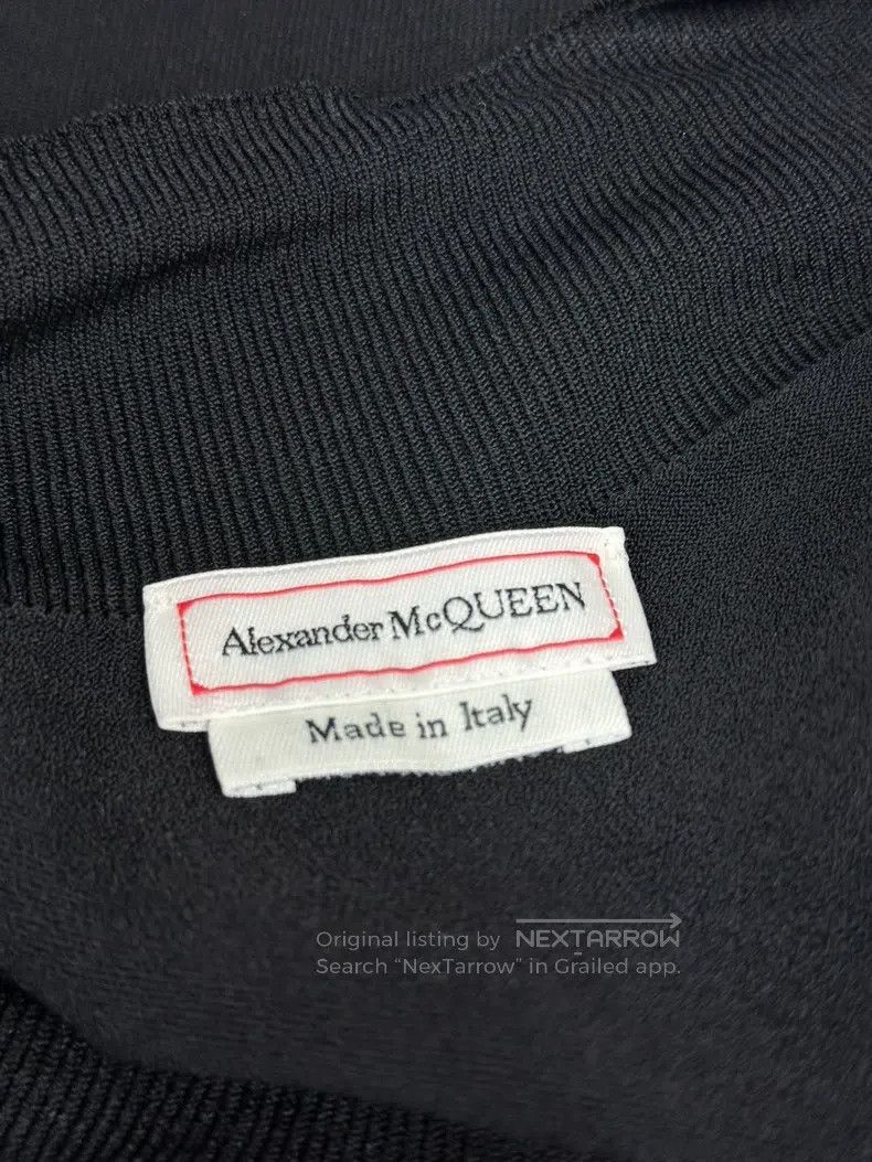 Alexander McQueen Alexander Mcqueen Black knitted short sleeves Size XS / US 0-2 / IT 36-38 - 3 Thumbnail