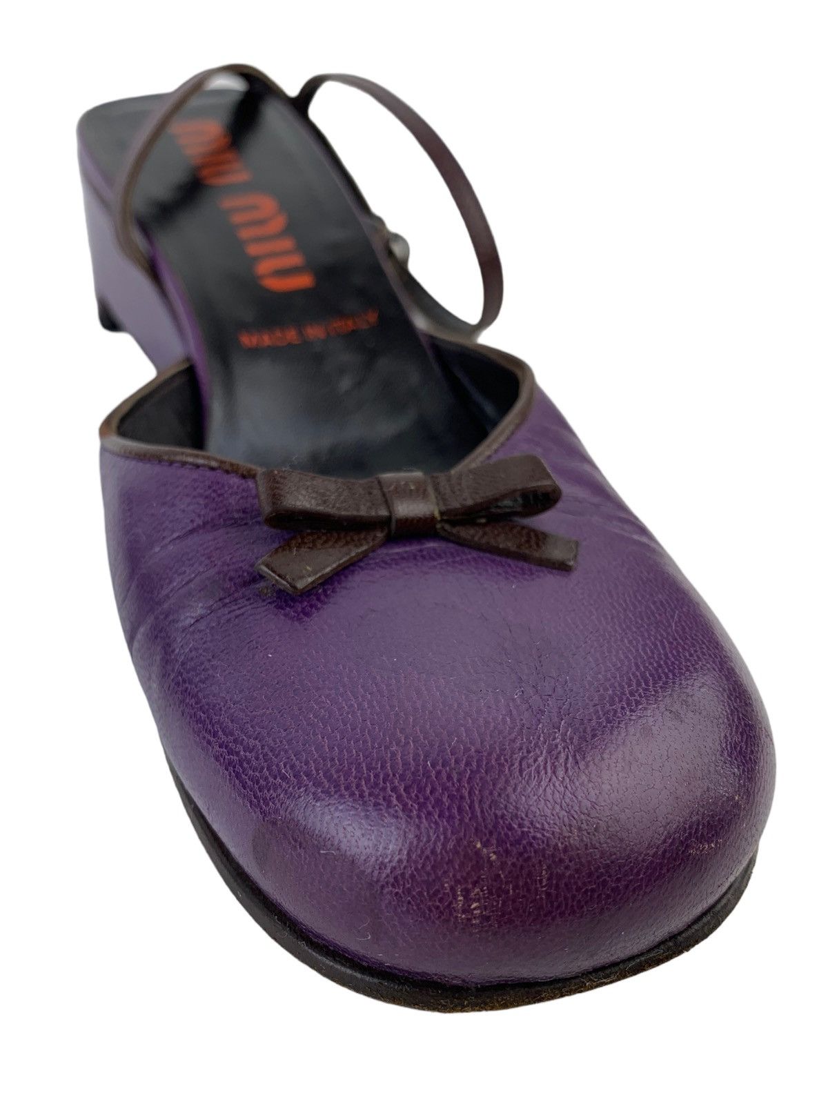 Miu Miu Early 2000’s Miu Miu Ballet Flats with Ankle Strap Size US 5.5 / IT 35.5 - 5 Thumbnail