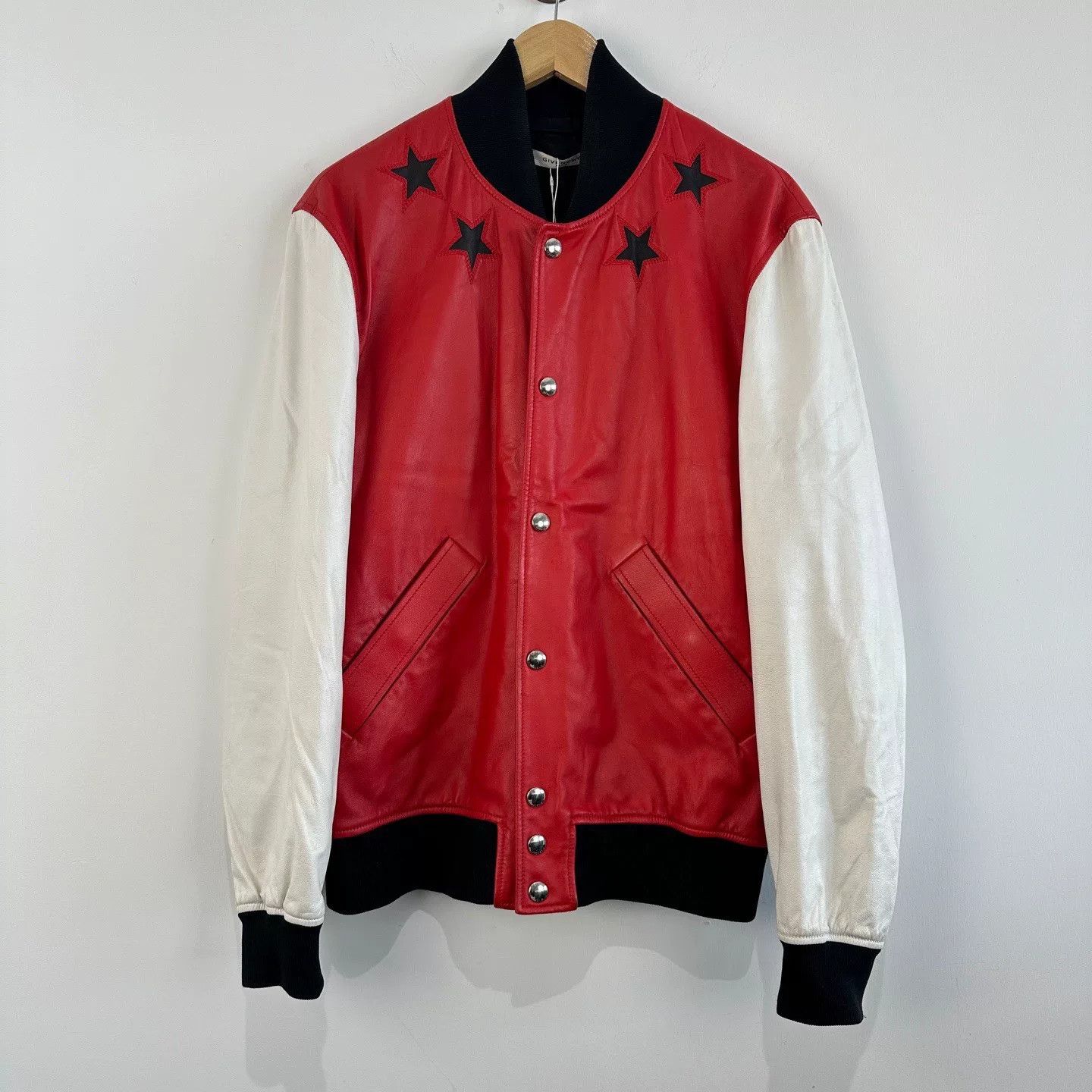 Givenchy Givenchy Leather Star Baseball Jacket Size US M / EU 48-50 / 2 - 1 Thumbnail