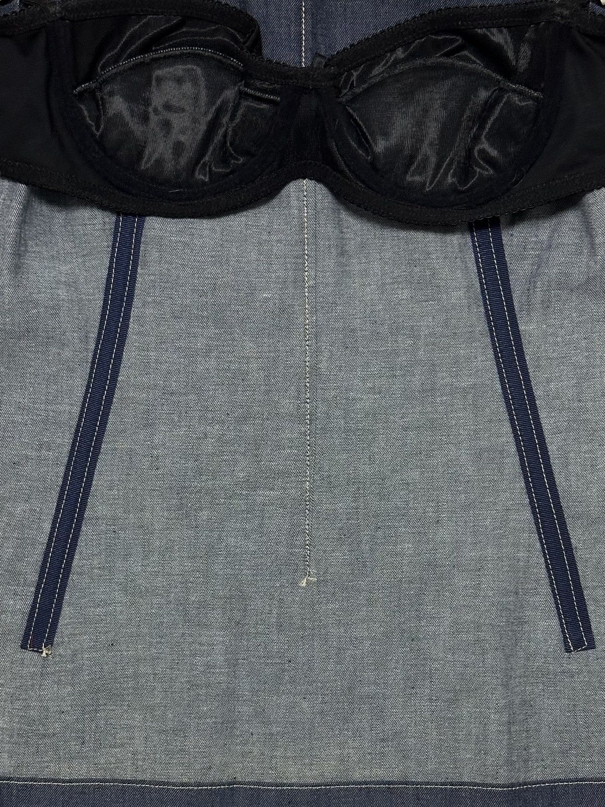 Dolce & Gabbana DOLCE&GABBANA Spring Summer 2000 Denim Bustier Size M / US 6-8 / IT 42-44 - 5 Thumbnail