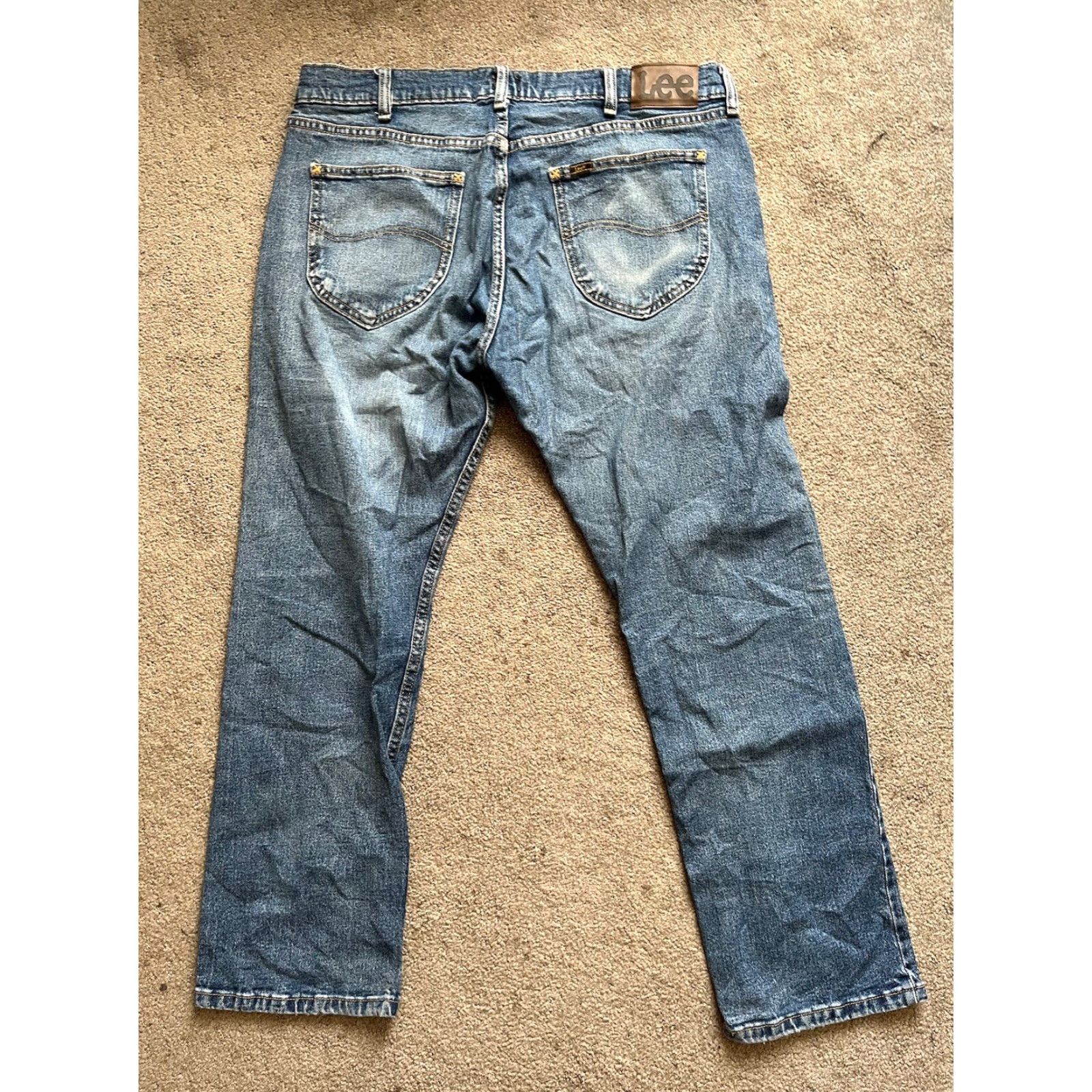 Lee Lee Jeans Slim Fit Straight Leg Western Denim Blue 36x29 Mens Pants Jeans Slim Fit Size US 36 / EU 52 - 2 Thumbnail
