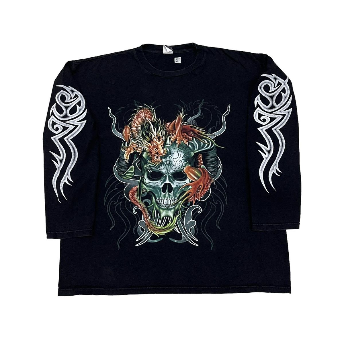 Vintage Rare The fire of the sages Nice Design Dragon skull motive Size US XL / EU 56 / 4 - 3 Thumbnail