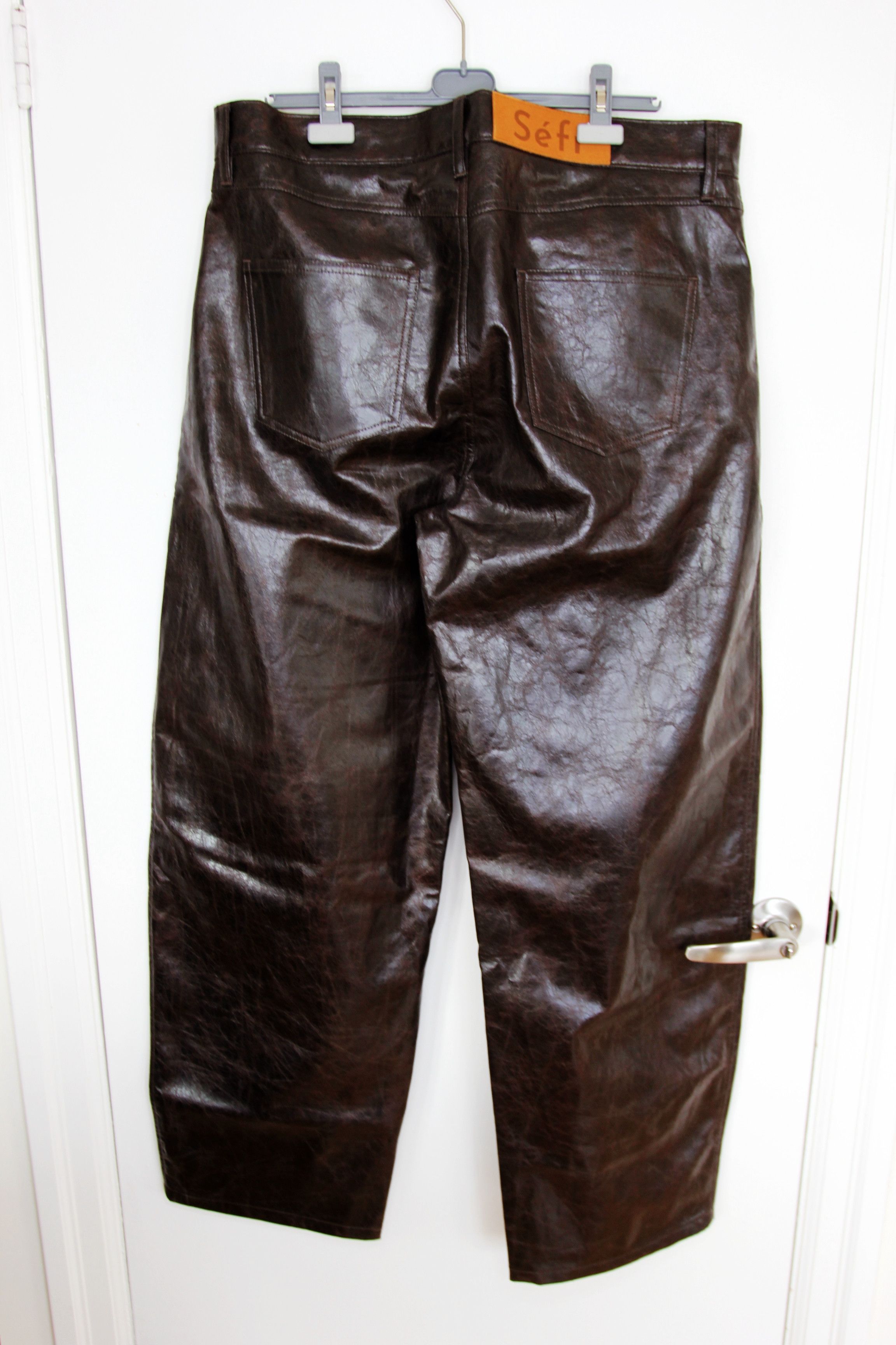 Sefr BNWT AW25 SEFR NASEDO COATED DARK TECH PANTS 36 Size US 36 / EU 52 - 3 Thumbnail