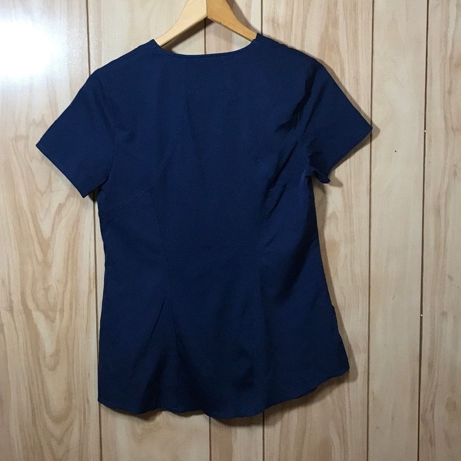 Other Ava Theresa Navy V-Neck Short Sleeve Scrub Top XS Size US XS / EU 42 / 0 - 2 Thumbnail