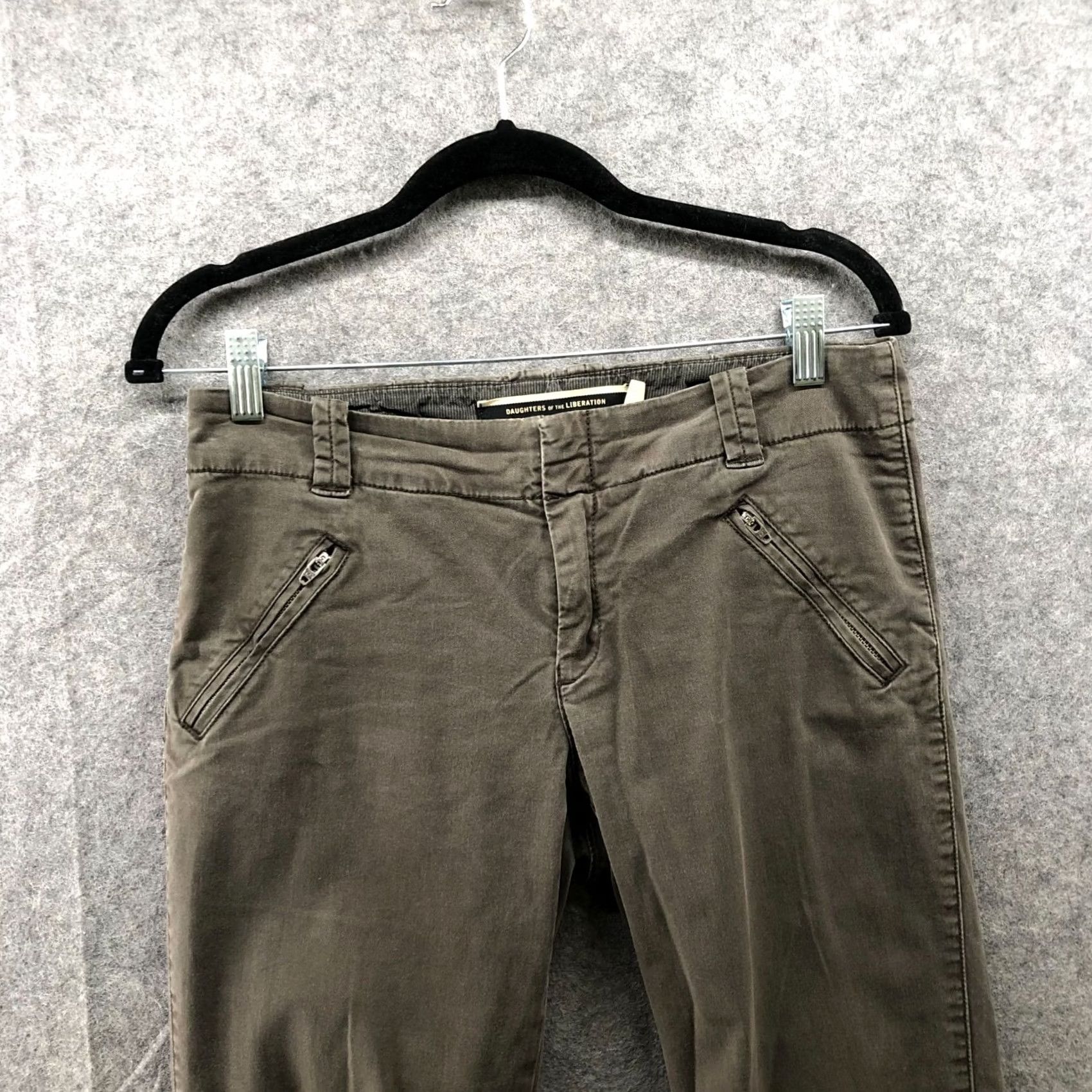 Anthropologie VINTAGE Anthropologie Daughters of the Liberation Riding Pant Womens 27 Equestrian Olive Size 27" / US 4 / IT 40 - 3 Thumbnail