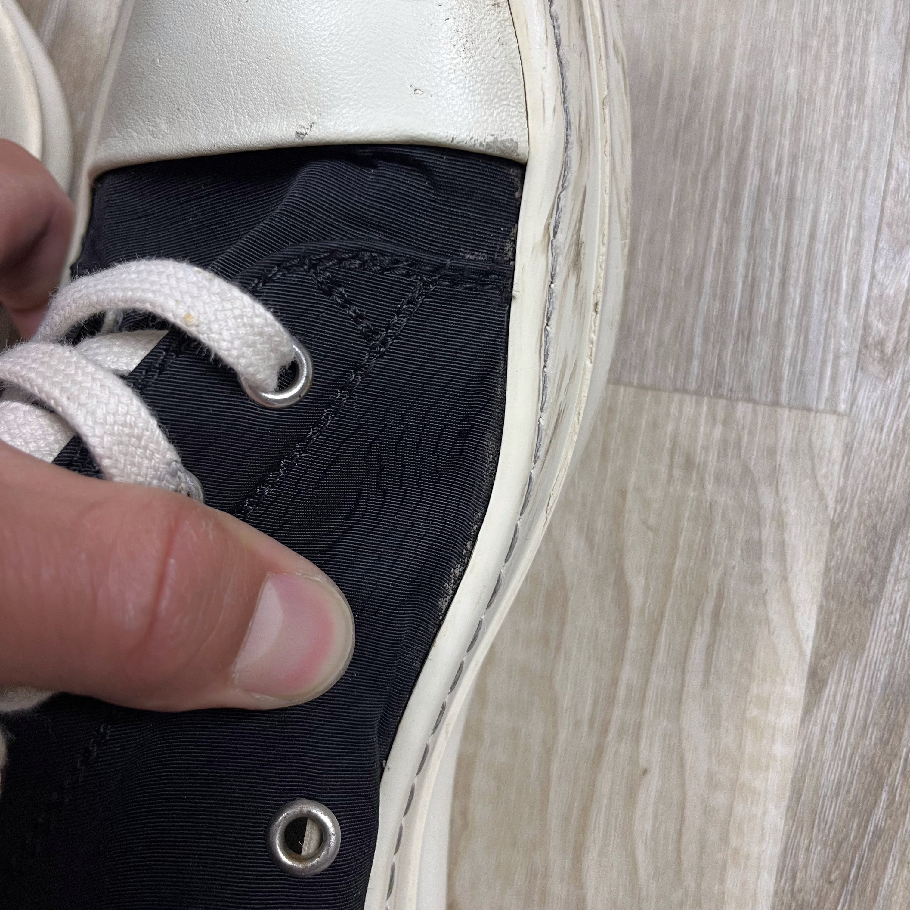 Rick Owens Drkshdw Rick Owens DRKSHDW 17SS Walrus Embroidered Ramones High 35.5 Size US 5 / IT 35 - 14 Thumbnail