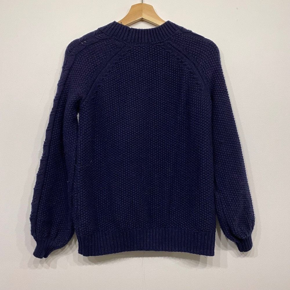 Boden Boden Wool and Cotton Blend Mock Neck Navy Sweater XS Size XS / US 0-2 / IT 36-38 - 2 Thumbnail