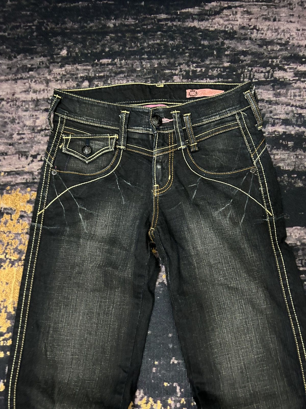 Japanese Brand japanese Rush Hour Wash Flare Jeans Size US 29 - 6 Thumbnail