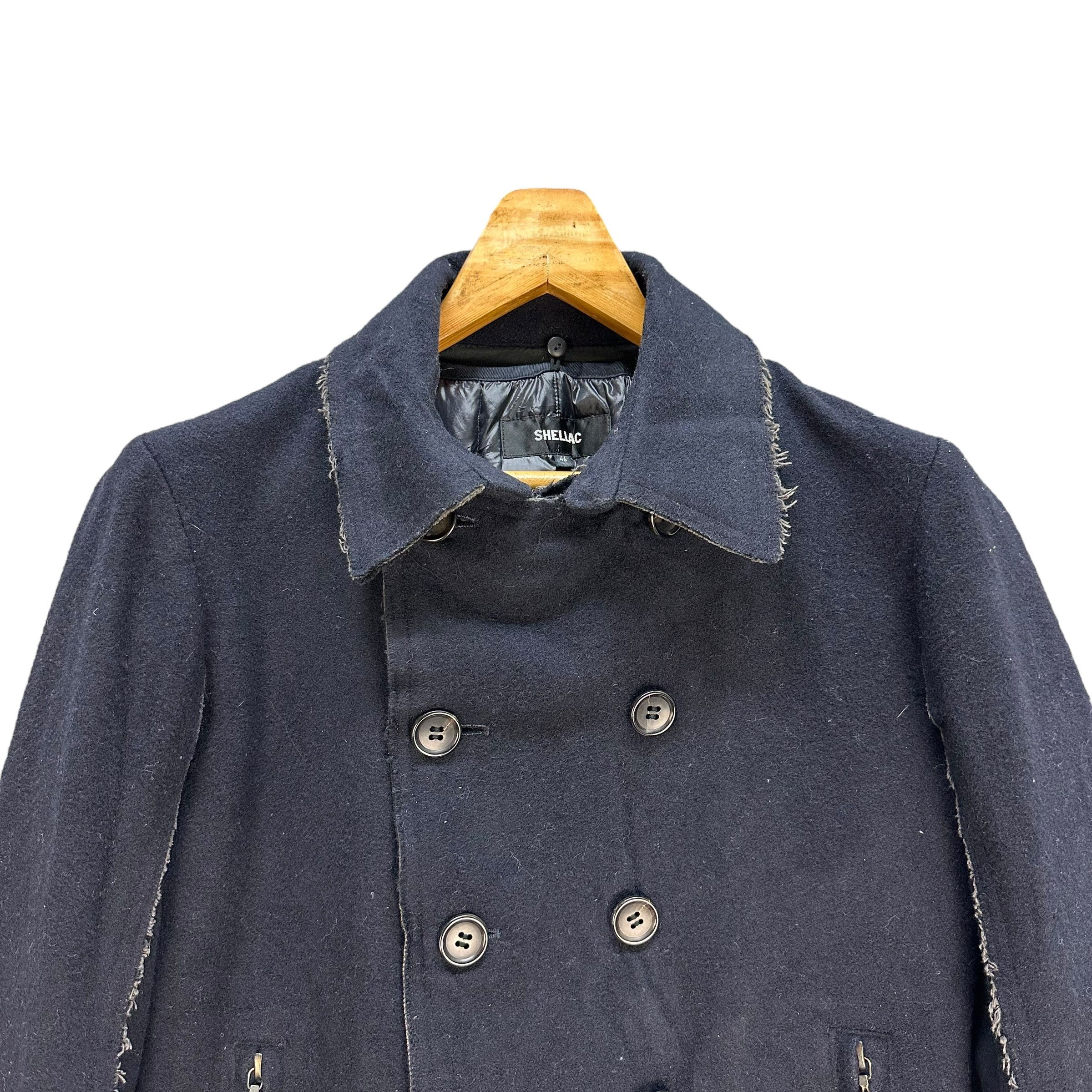 Shellac SHELLAC Deconstructed Double Breasted Wool Coat #A59-1361 Size US S / EU 44-46 / 1 - 2 Thumbnail