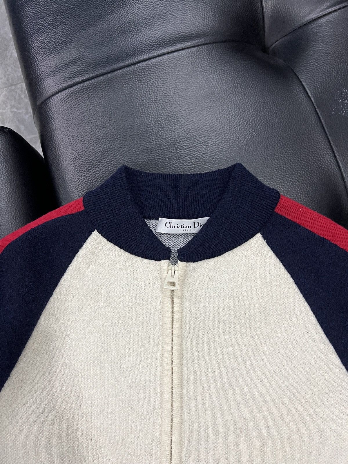 Dior Christian Dior "I Love Paris" Wool Knit Baseball Jacket Size US XS / EU 42 / 0 - 4 Thumbnail