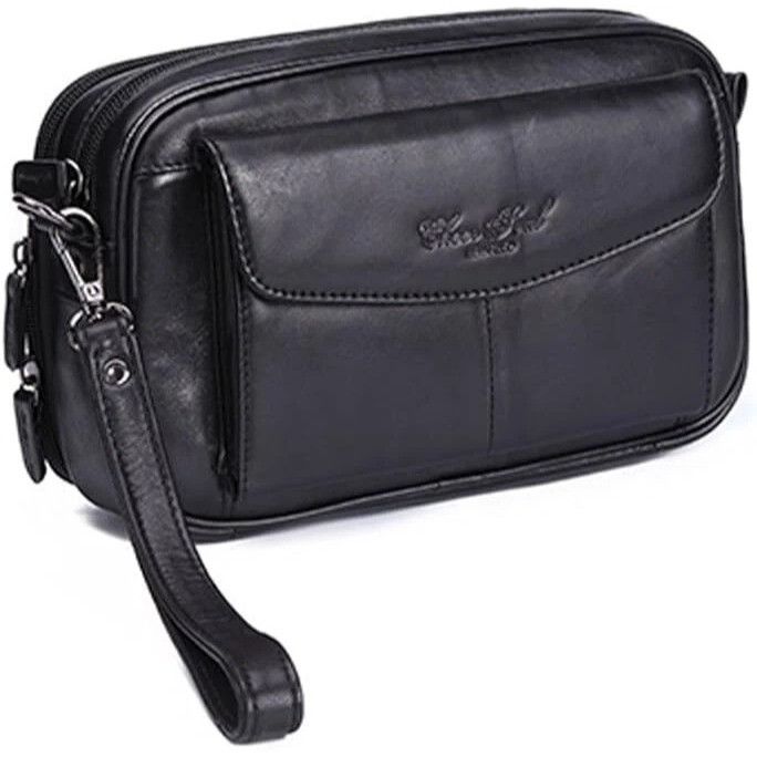 Other Leather Clutch Purse Wallet for Men Black Organizer Holder W Size ONE SIZE - 1 Thumbnail
