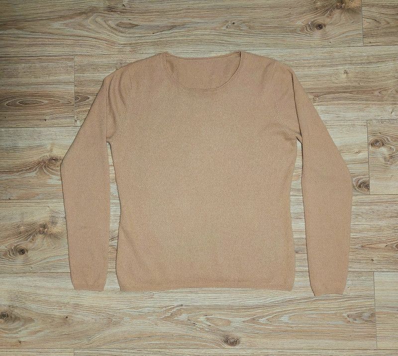 Vintage 100% cashmere sweater beige camel luxury soft unique Size S / US 4 / IT 40 - 3 Thumbnail