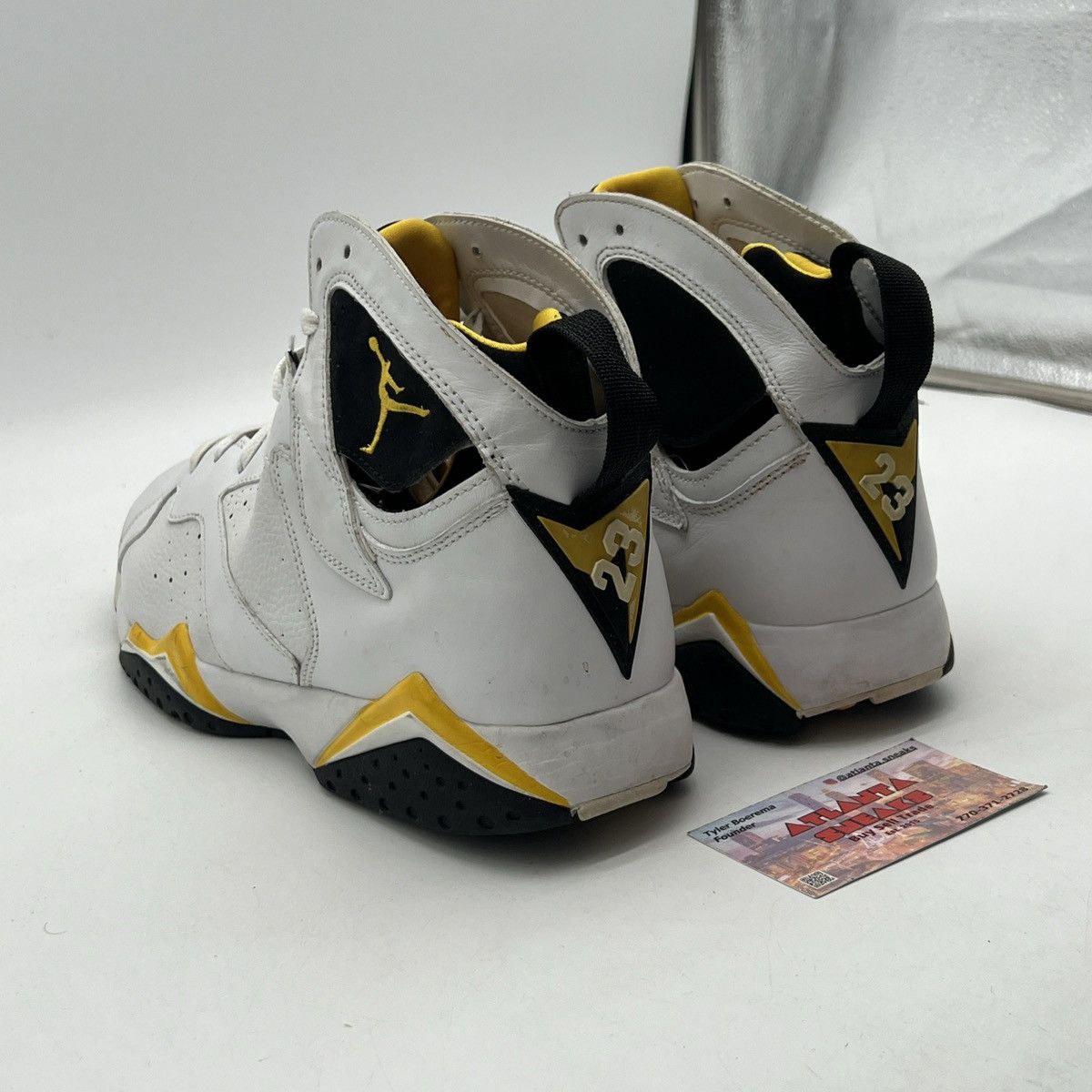 Jordan Brand Wmns Air Jordan 7 white varsity maize Size US 11.5 / EU 44-45 - 4 Thumbnail
