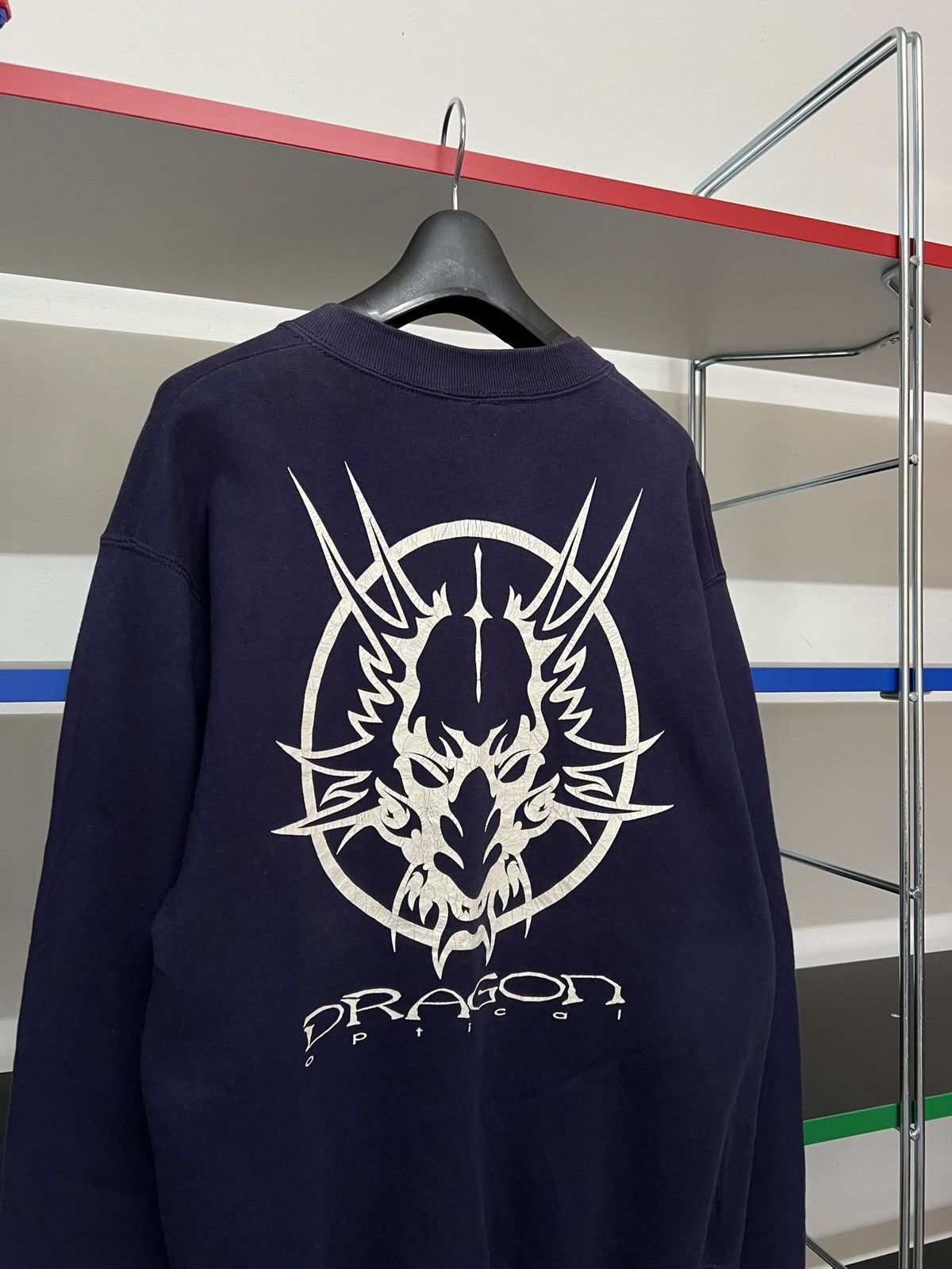 Vintage Vintage 90s Dragon Optical Skates Sweatshirt M Size US M / EU 48-50 / 2 - 2 Thumbnail