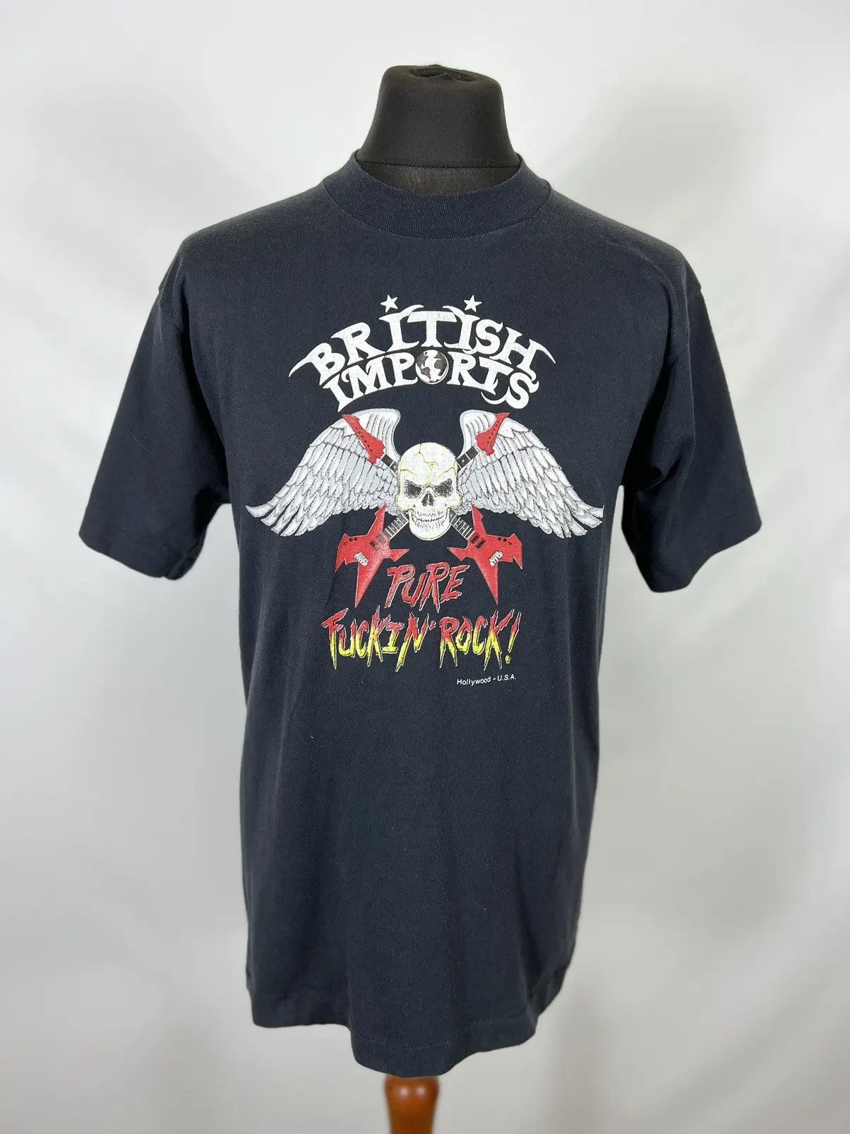 Band Tees × Star Of Hollywood × Vintage Vintage 90’s British Imports merchandise tee Size US L / EU 52-54 / 3 - 1 Thumbnail