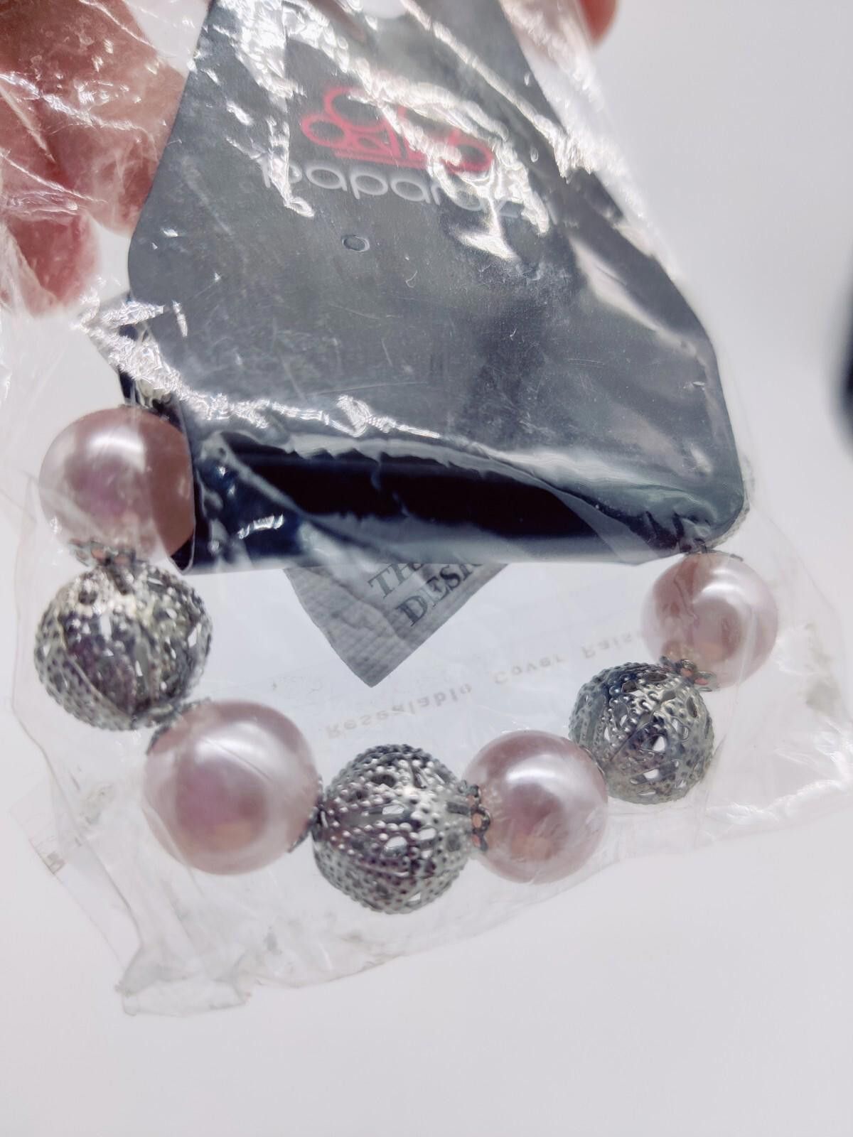 Other Paparazzi Bracelet Pink & Silver Beads Beaded Stretchy New I Size ONE SIZE - 5 Thumbnail