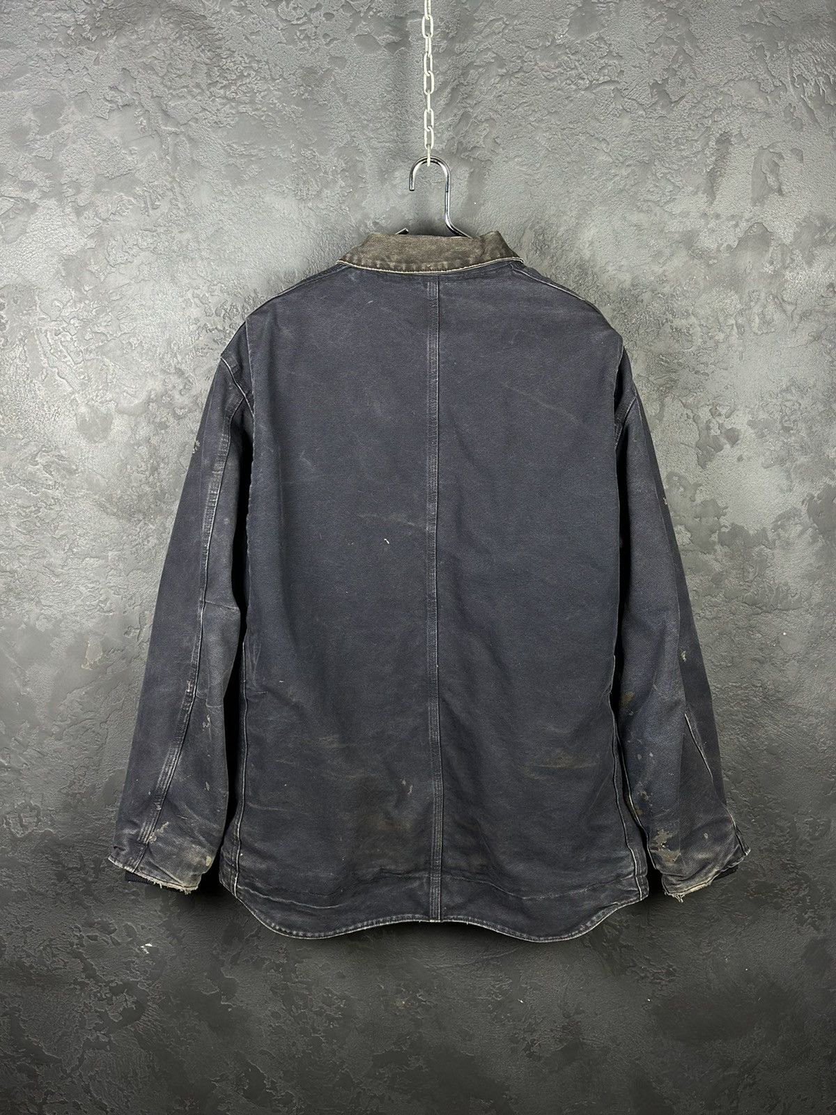 Carhartt × Vintage Vintage 90s Blue Faded Carhartt Detroit Jacket Size US L / EU 52-54 / 3 - 5 Thumbnail