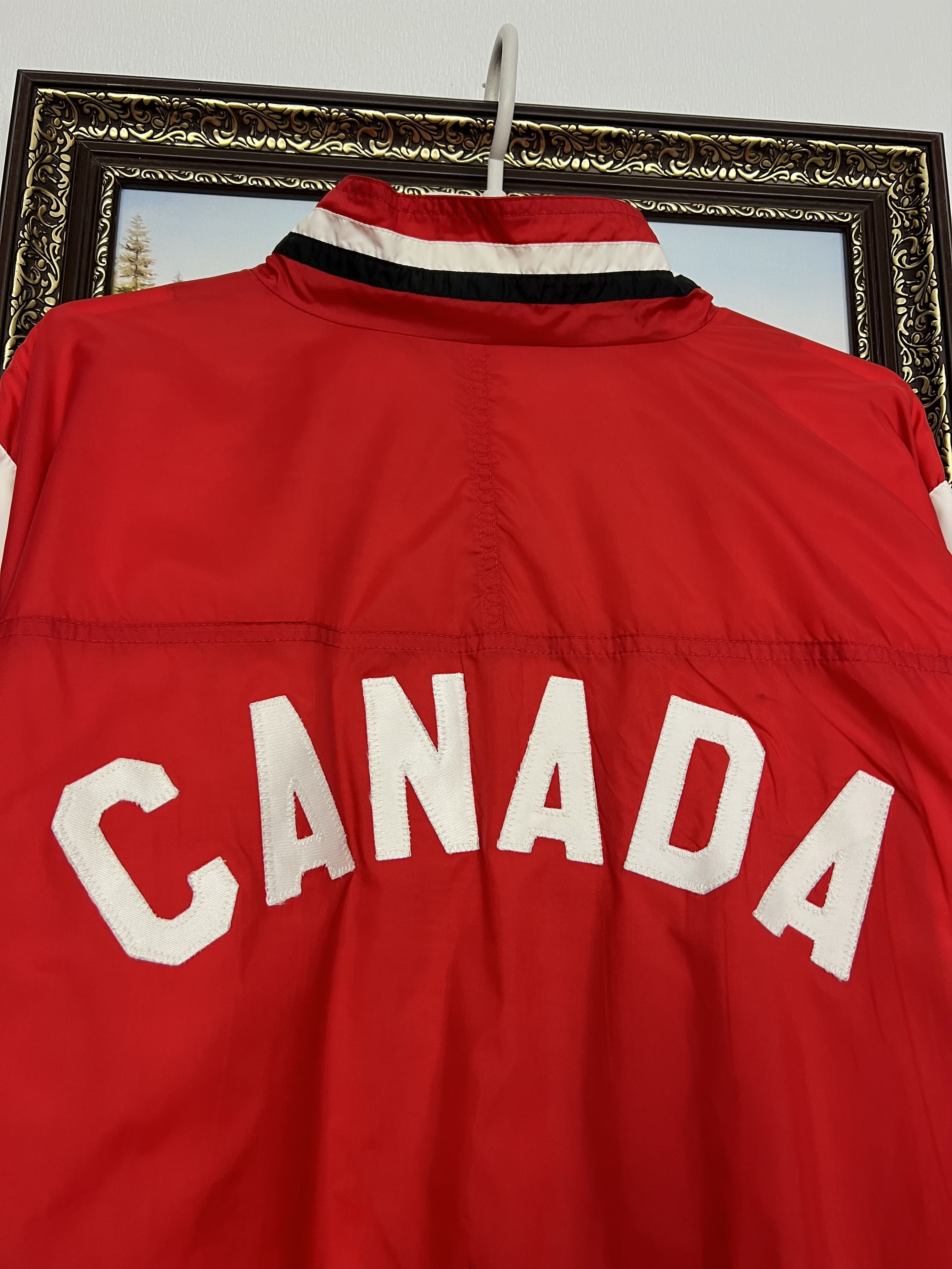 Adidas Vintage 90's Canada Olympics Jacket National Track Top Zip Size US L / EU 52-54 / 3 - 9 Thumbnail