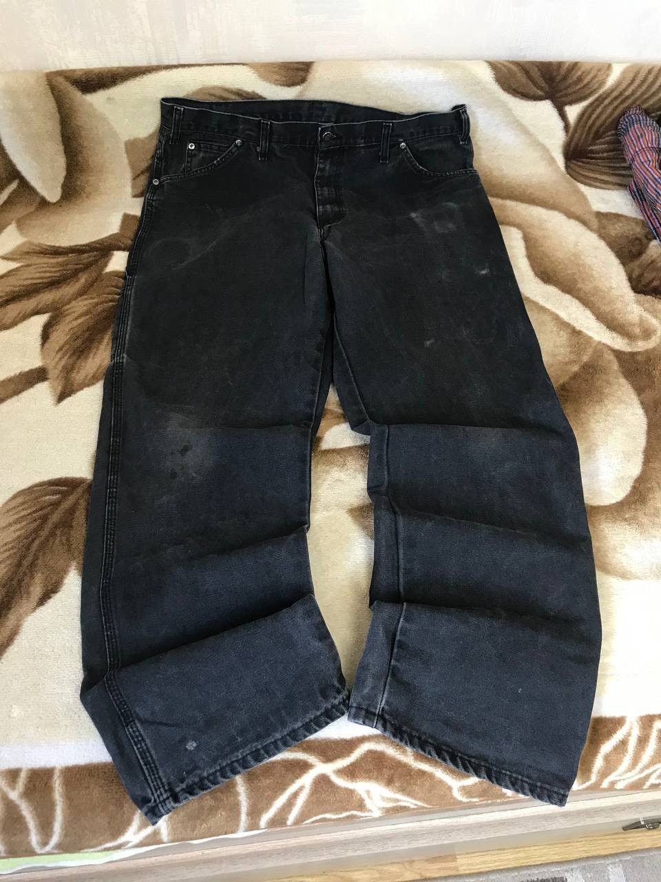 Vintage 🔥 90s Dickies Vintage Y2K Baggy Work Cargo Pants Denim Size US 34 / EU 50 - 7 Thumbnail