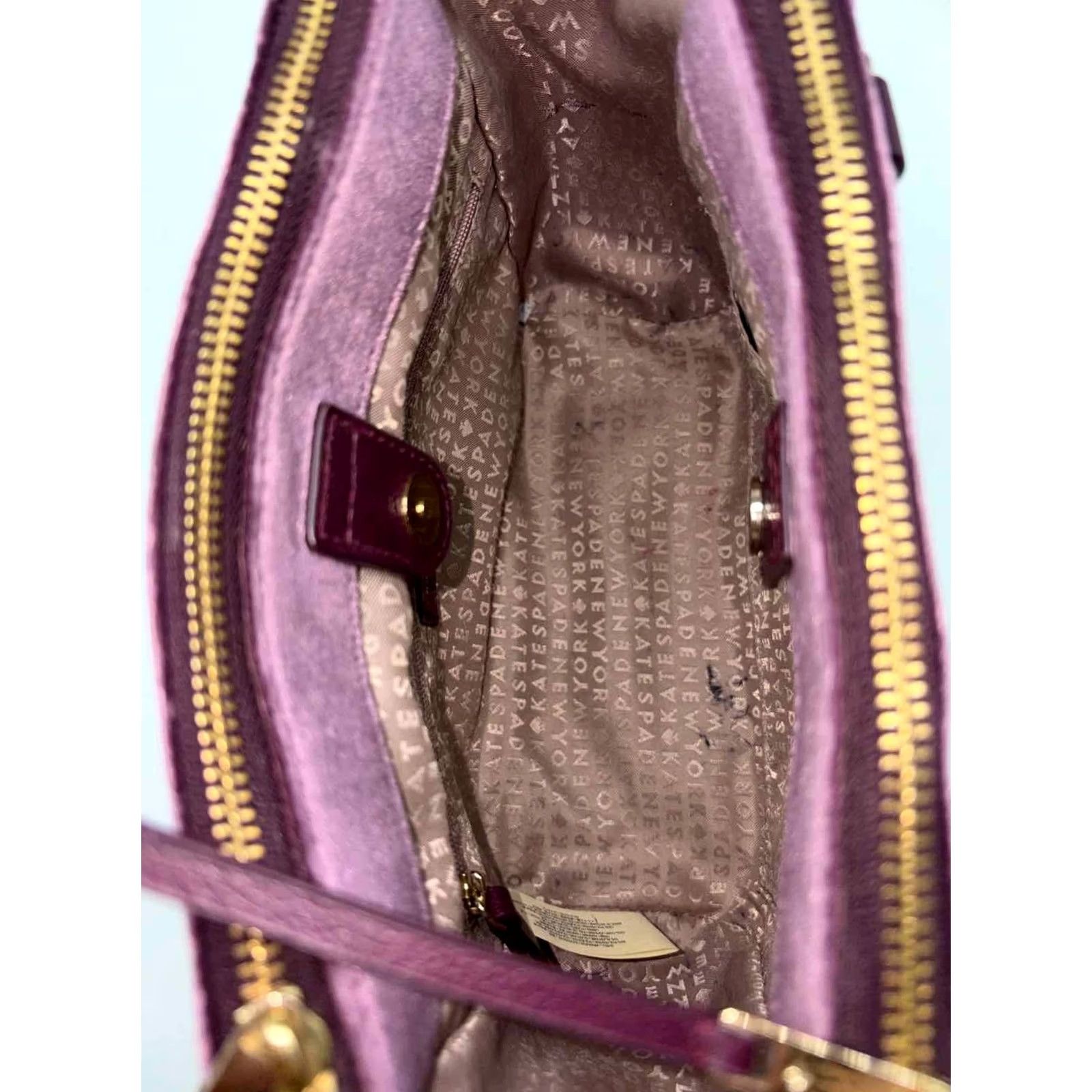 Vintage Kate Spade Purple Shoulder Bag Size ONE SIZE - 6 Thumbnail