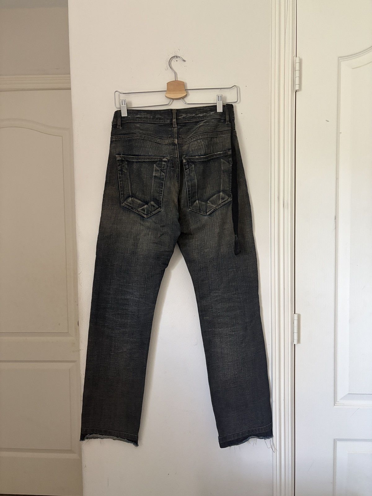 Rick Owens Drkshdw SS12 NASKA DETROIT DNA Dust Dark Mud Wash Blue Black Size US 28 / EU 44 - 3 Thumbnail