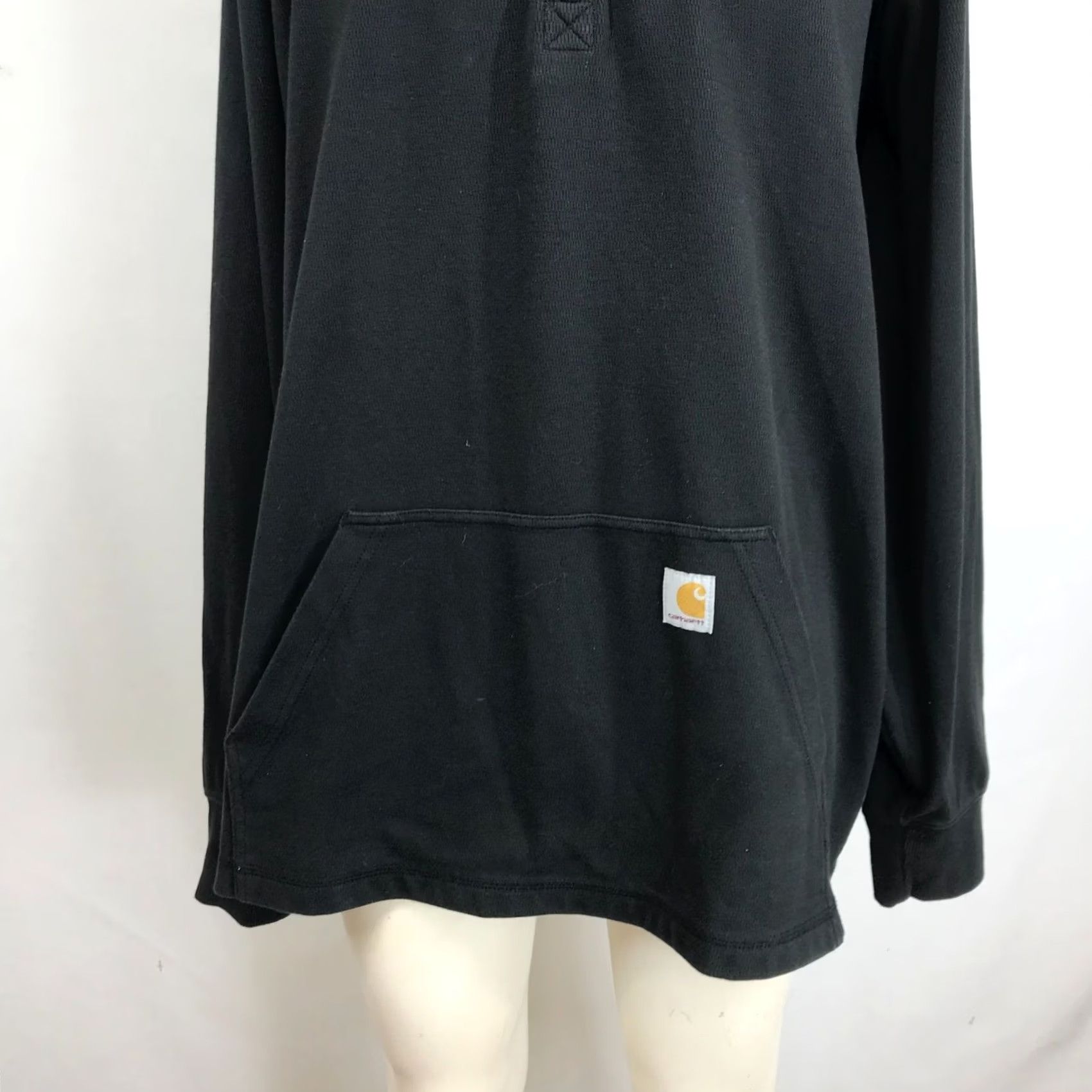 Carhartt Carhartt Men's 2XL Black Long Sleeve 1/4 Zip Collared Pull-Over Sweatshirt Size US XXL / EU 58 / 5 - 3 Thumbnail