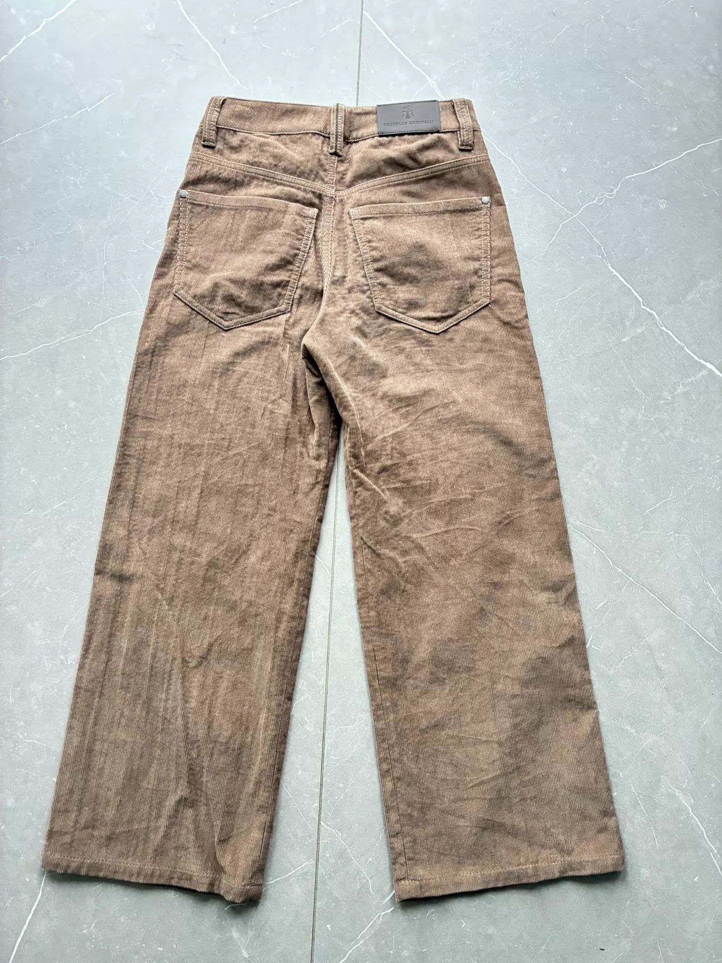 Brunello Cucinelli Brunello Cucinelli Camel Corduroy Wide-Leg Pants Size 34 Size 25" / US 0 / IT 36 - 3 Thumbnail