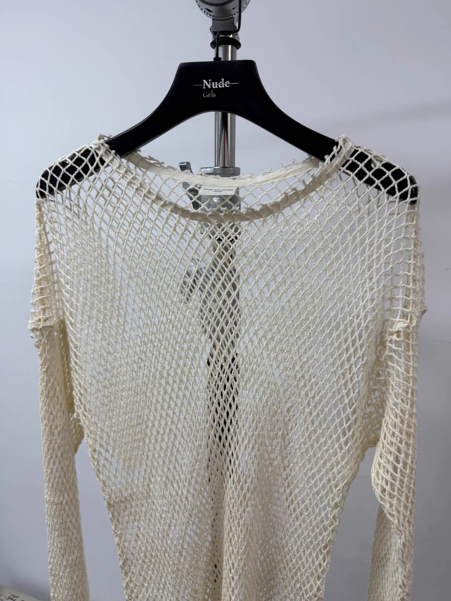 Other Dries van noten Sheer Mesh Ivory Base Layer K20 Size US S / EU 44-46 / 1 - 2 Thumbnail