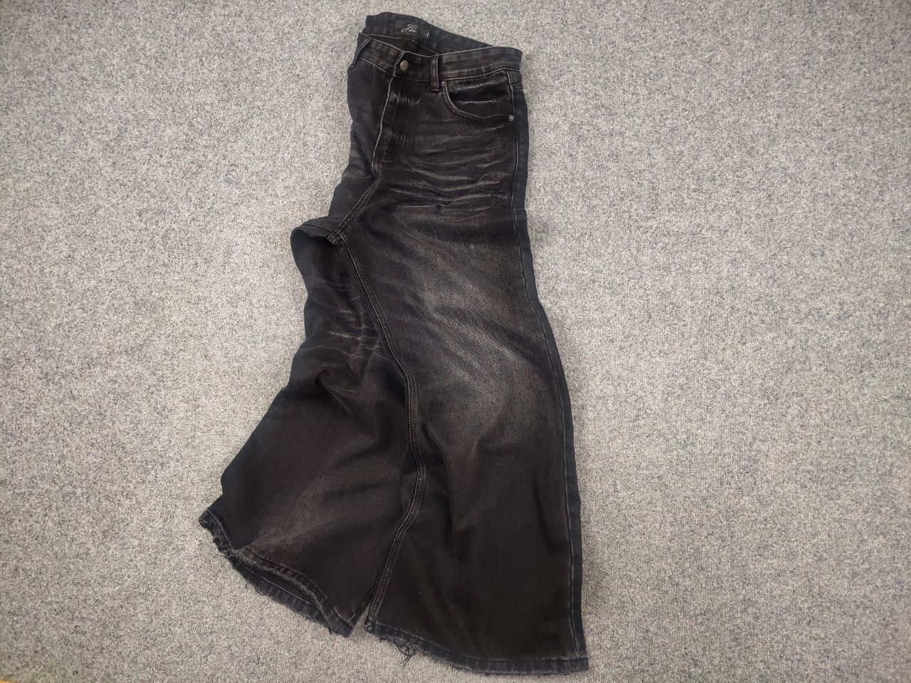 If Six Was Nine JC Official JCAESAR super baggy Black Denim Jeans LGB rick Size US 34 / EU 50 - 3 Thumbnail