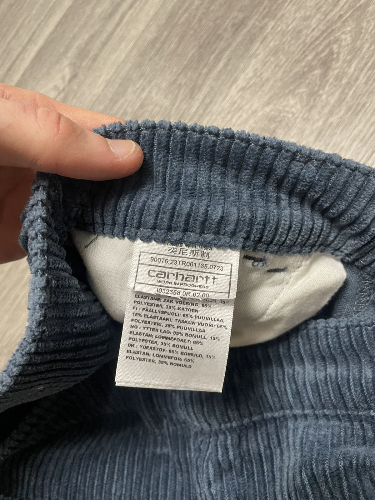 Carhartt Wip Carhartt WIP Blue Velvet Corduroy Loose Fit Pants Y2K Size US 30 / EU 46 - 9 Thumbnail