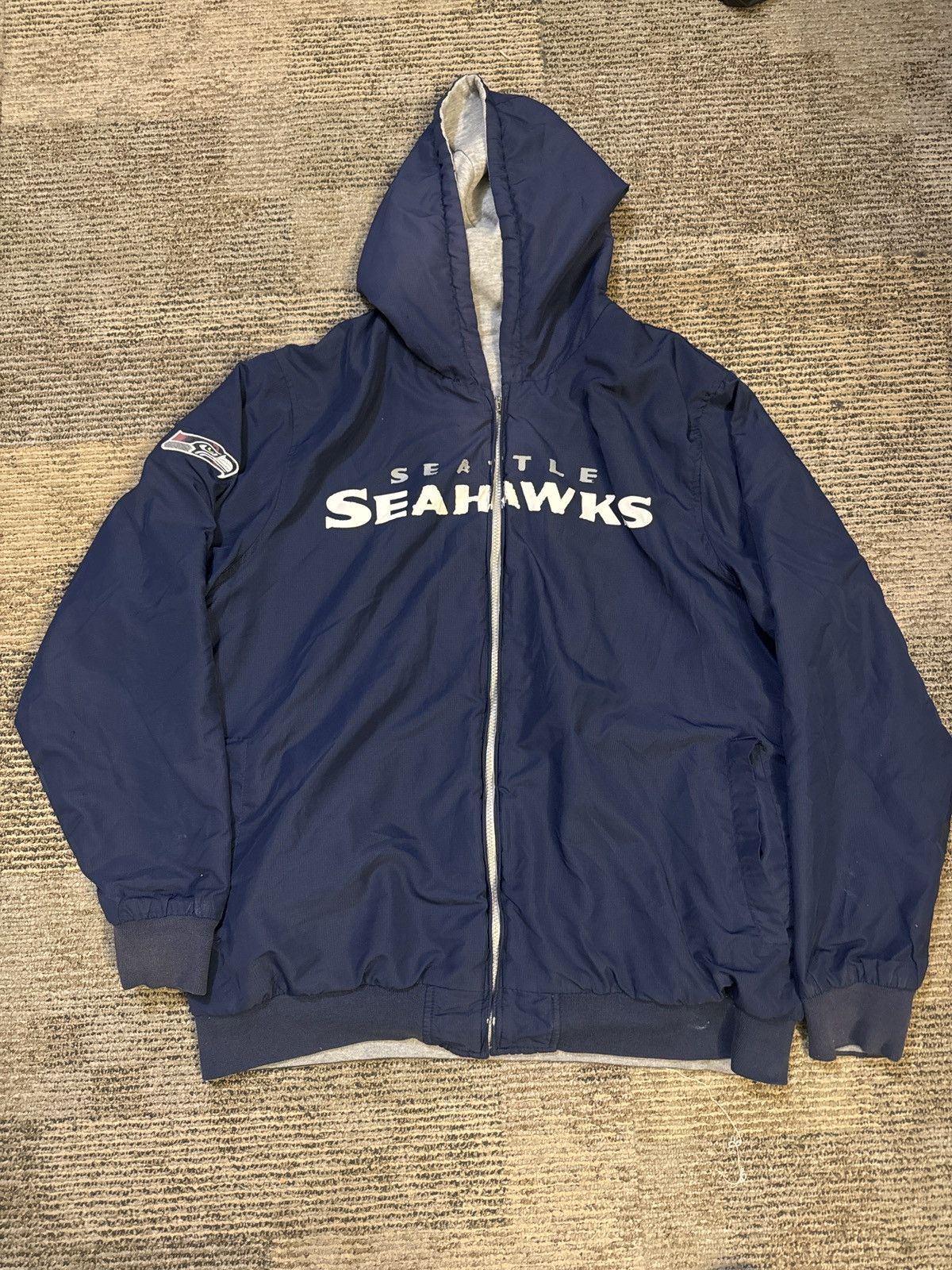 NFL × Vintage VINTAGE SEAHAWKS HOODIE/WINDBREAKER Size US XL / EU 56 / 4 - 1 Thumbnail