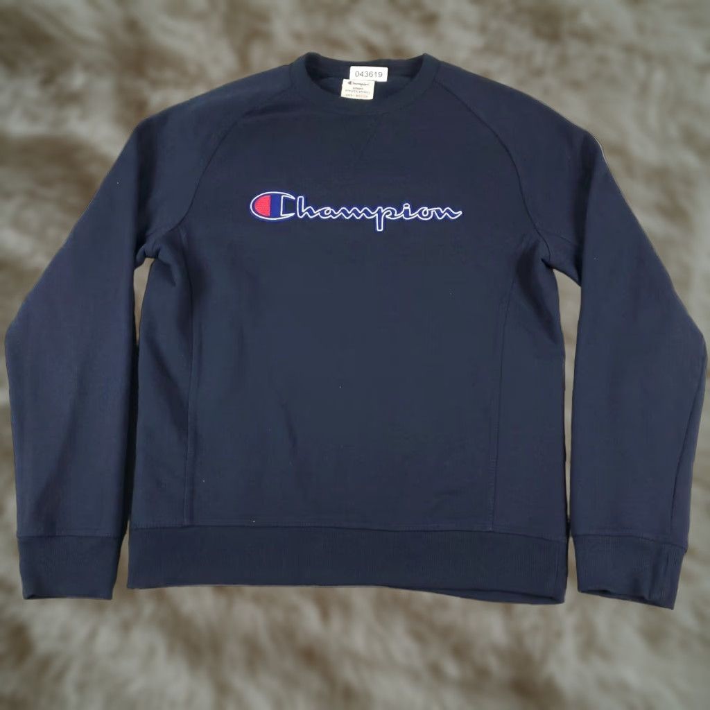 Champion Champion Mens Medium Blue Casual Pullover Sweatshirt Size US M / EU 48-50 / 2 - 1 Thumbnail