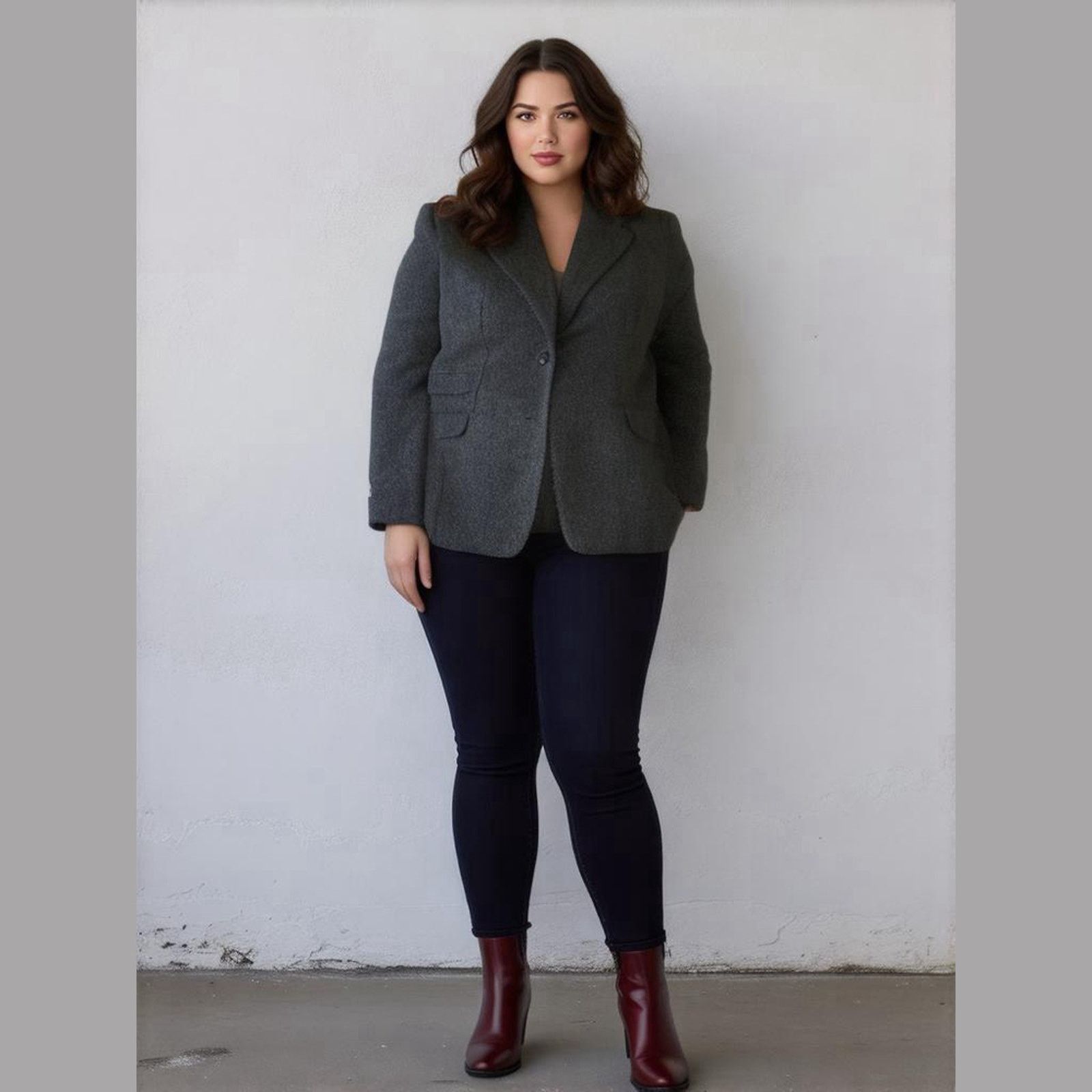 Other Vintage 100% Pure Wool Tweed Blazer Gray Character 16 Size XXL / US 16-18 / IT 52-54 - 1 Thumbnail