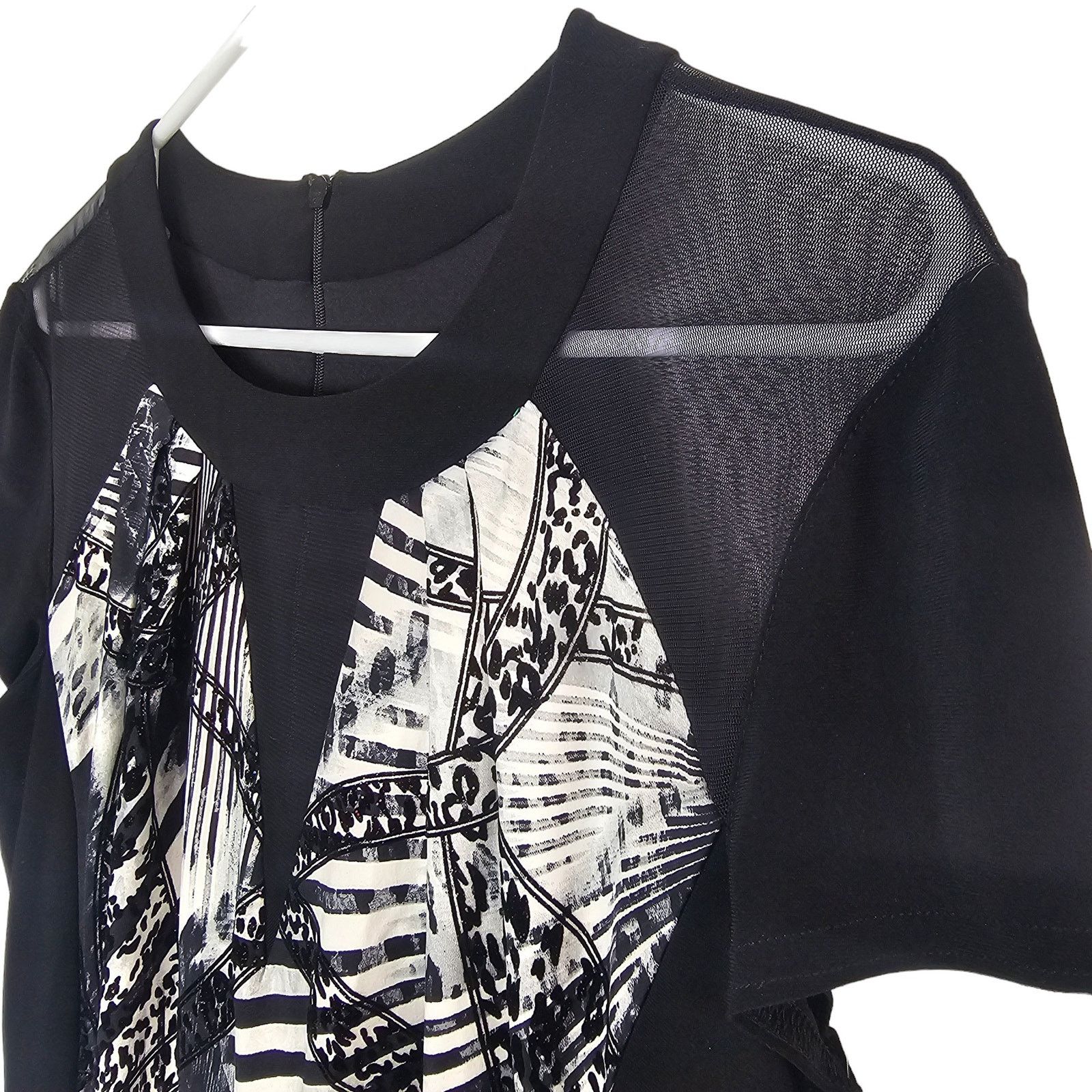Joseph Ribkoff Joseph Ribkoff Womens Abstract Animal Print Sheath Dress 14 Size XL / US 12-14 / IT 48-50 - 4 Thumbnail