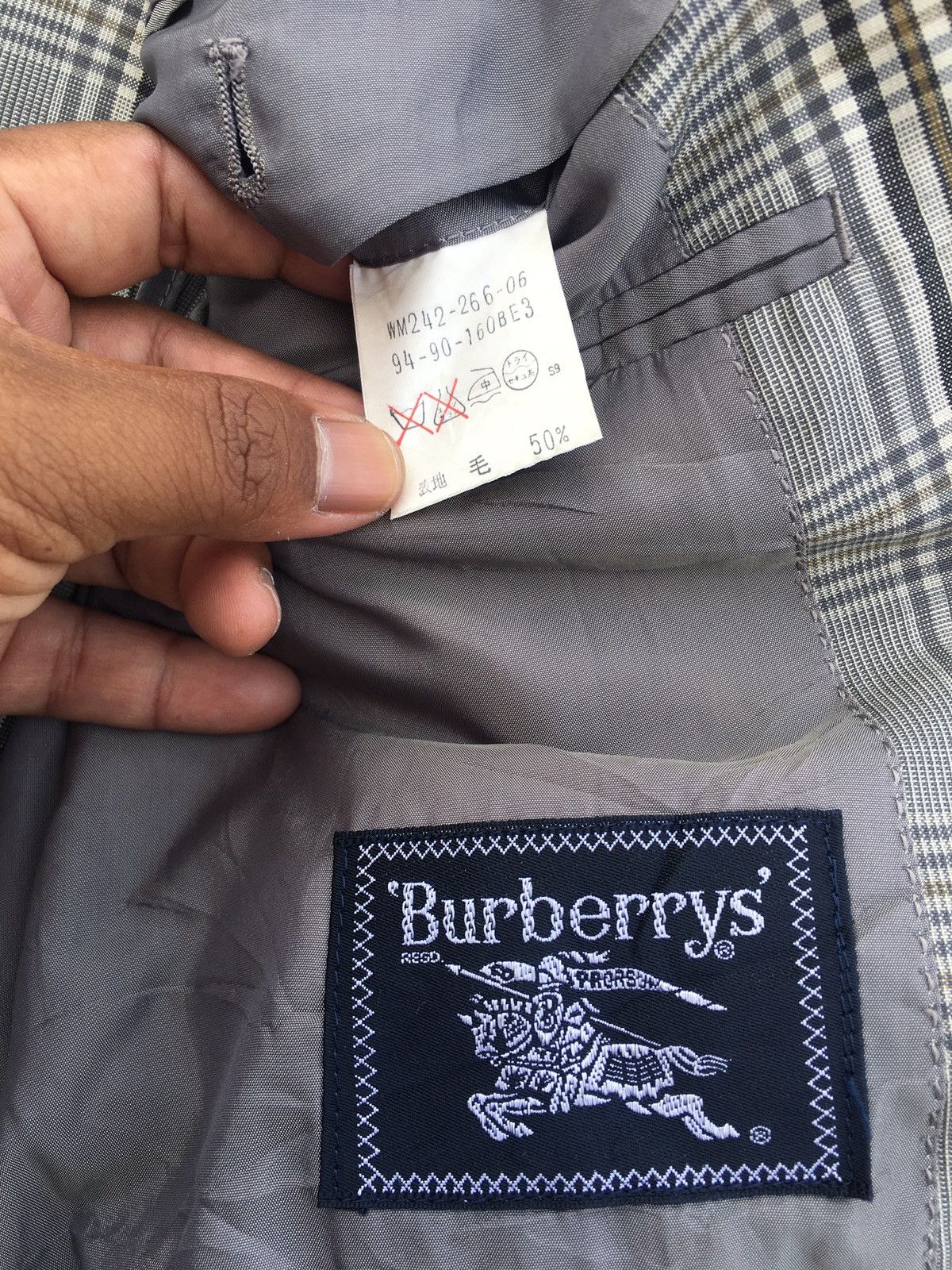 Burberry Rare Vintage Burberry Checkered Blazer Size 36R - 12 Thumbnail