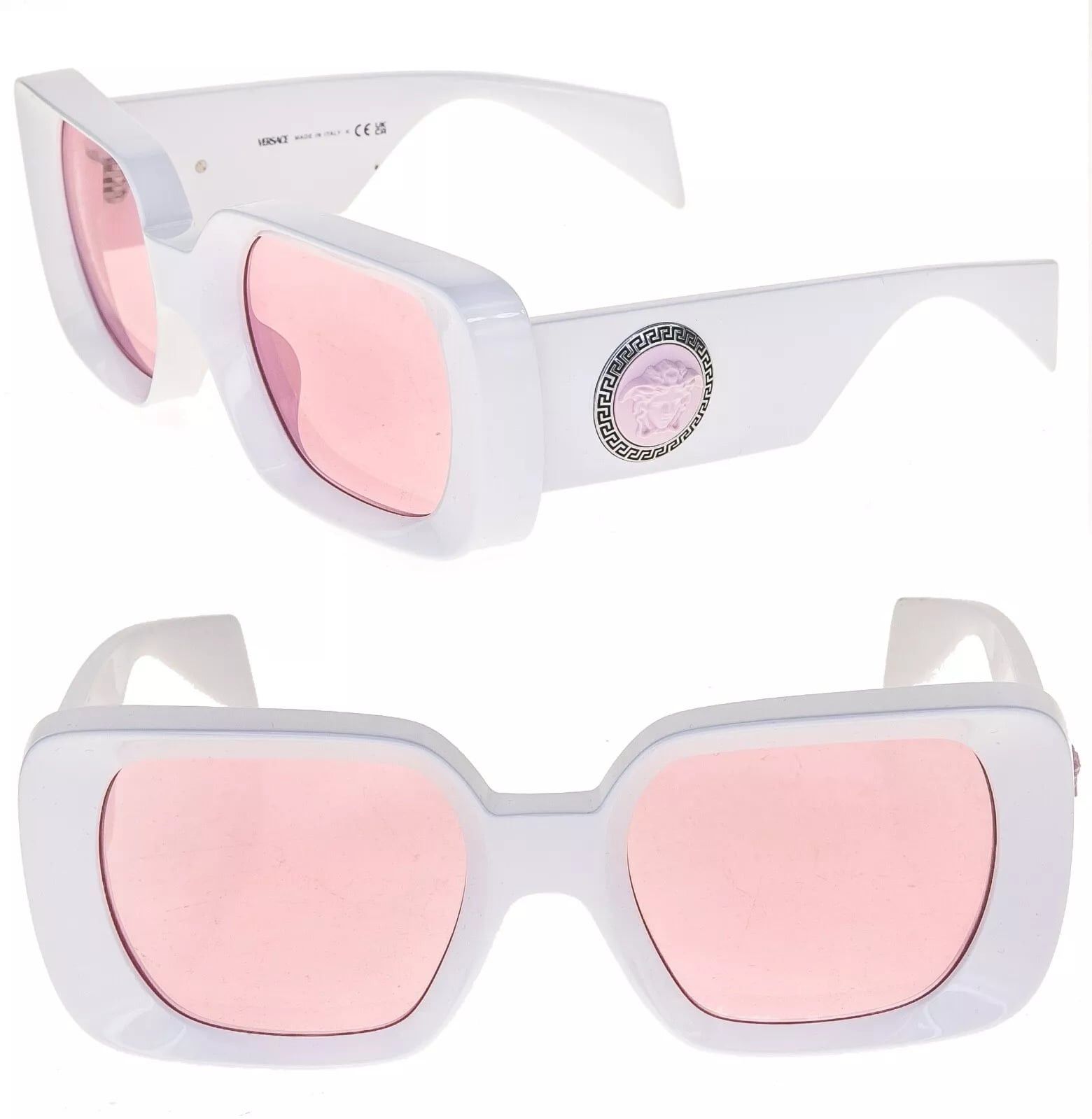 Versace VERSACE MEDUSA MEDALLION 4473 White VE4473 Unisex Sunglass Size ONE SIZE - 1 Thumbnail