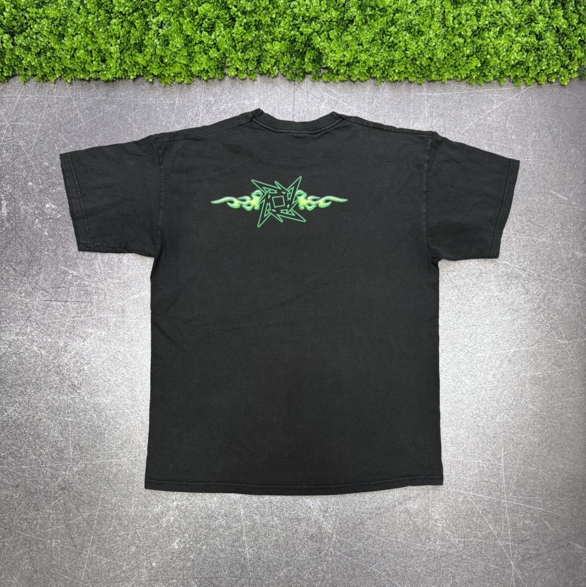 Band Tees Vintage Metallica 2002 Spell Out Fire Ninja Star Y2k Size US XL / EU 56 / 4 - 2 Thumbnail