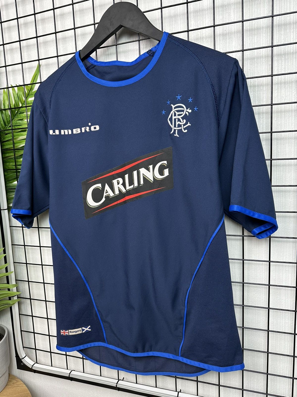 Umbro × Vintage Glasgow Rangers vintage 00’s training jersey Umbro Men Navy Size US M / EU 48-50 / 2 - 2 Thumbnail