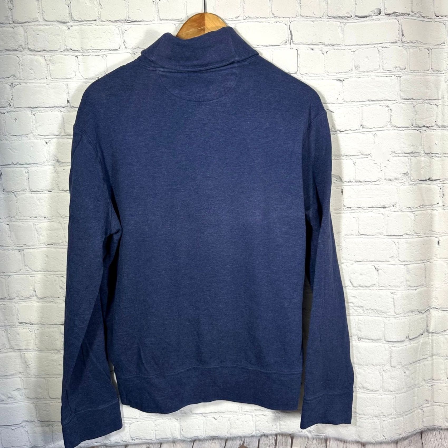 Polo Ralph Lauren Polo Ralph Lauren Mens Shawl Collar Button Pullover Sweatshirt Navy Blue Medium Size US M / EU 48-50 / 2 - 5 Thumbnail