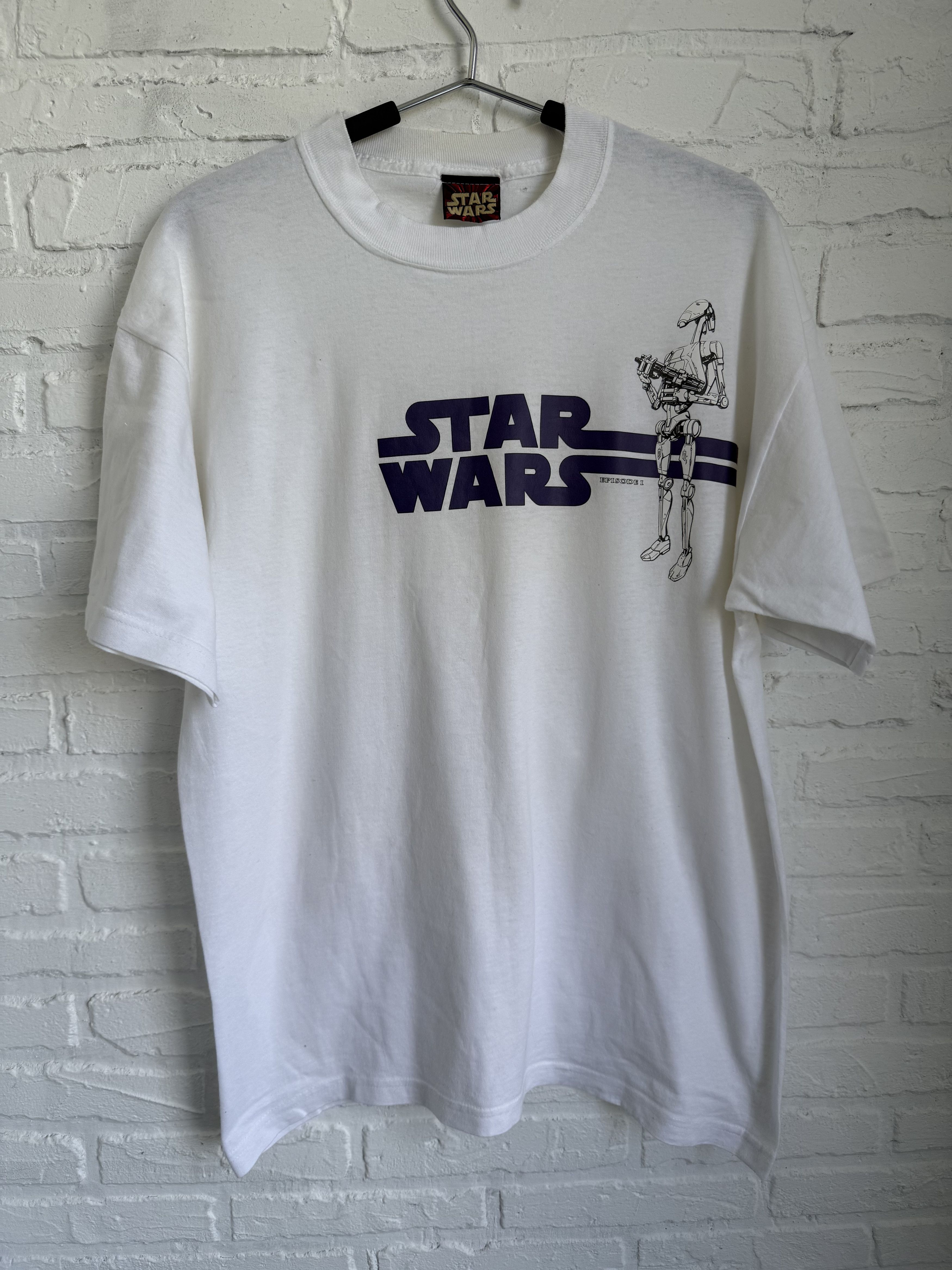 Vintage 90s Star wars episode battle droid t-shirt