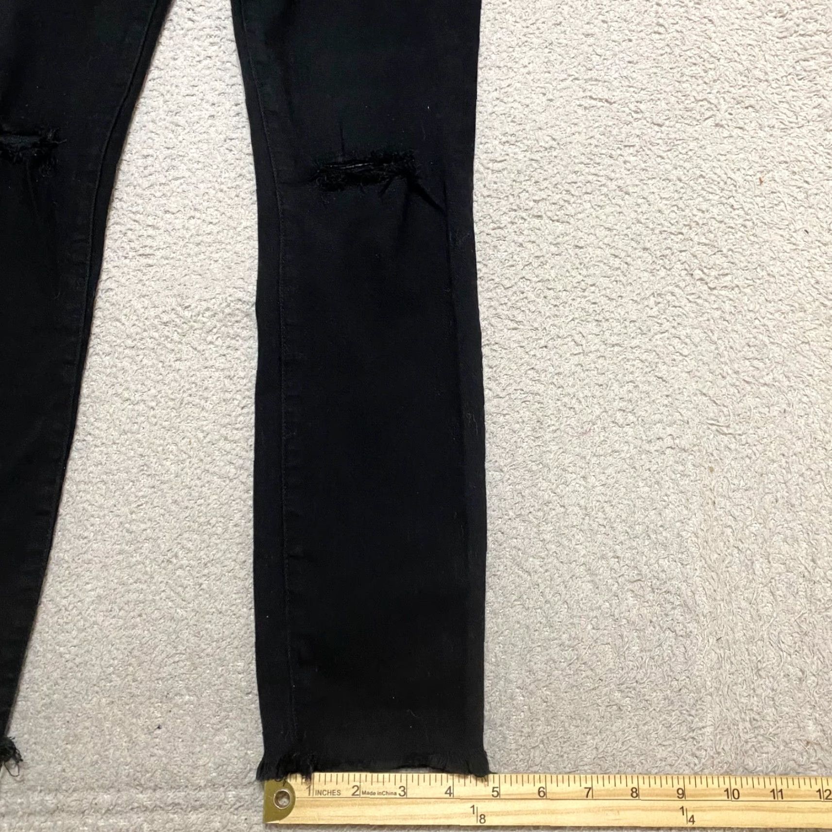 J.Crew J.CREW Lookout Jeans Womens 26 Black Dark Wash High Rise Skinny 5-Pocket Denim Pant Size 26" / US 2 / IT 38 - 5 Thumbnail