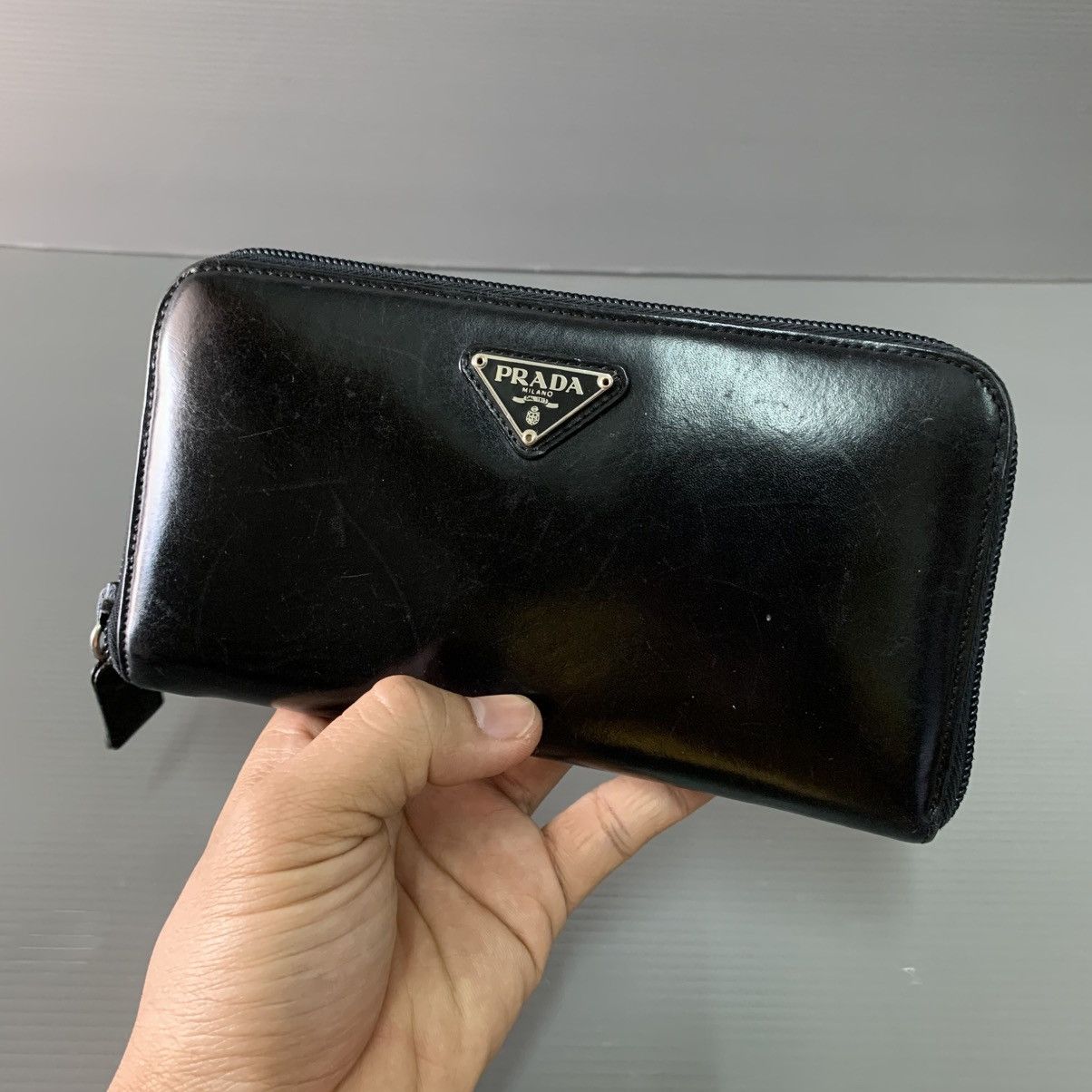 Prada Prada Leather Long Wallet Size ONE SIZE - 4 Thumbnail